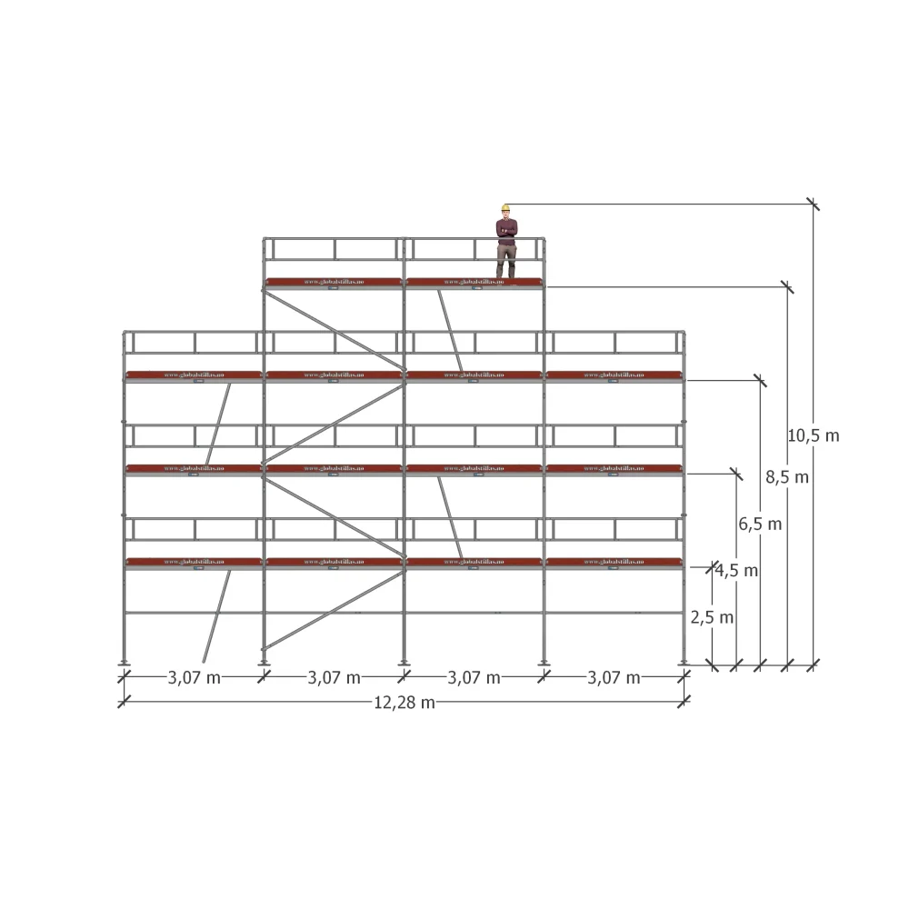 Gavlpakke 3443 – 117m² Aluminium