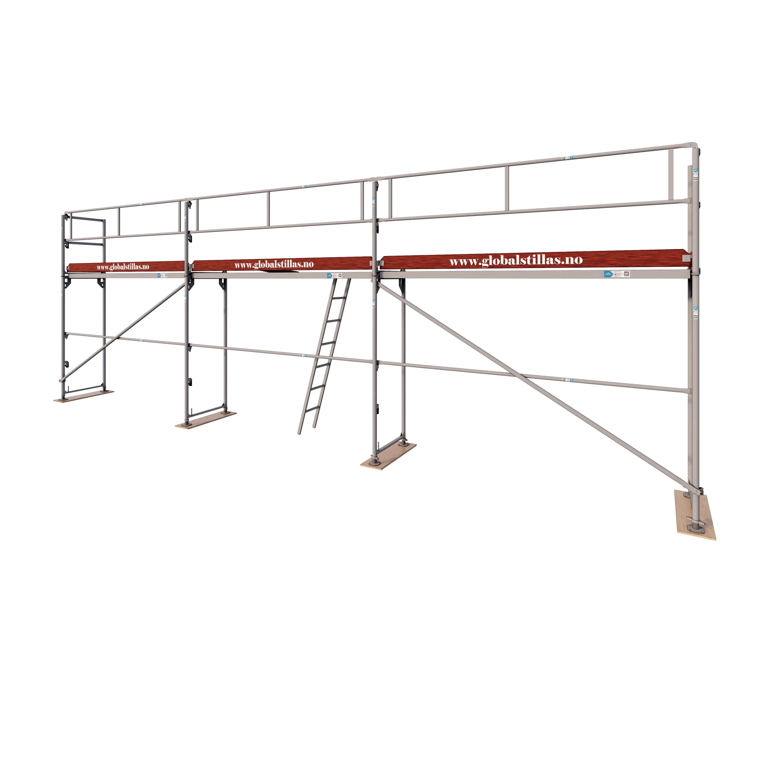 Fasadestillas 42m2 aluminium