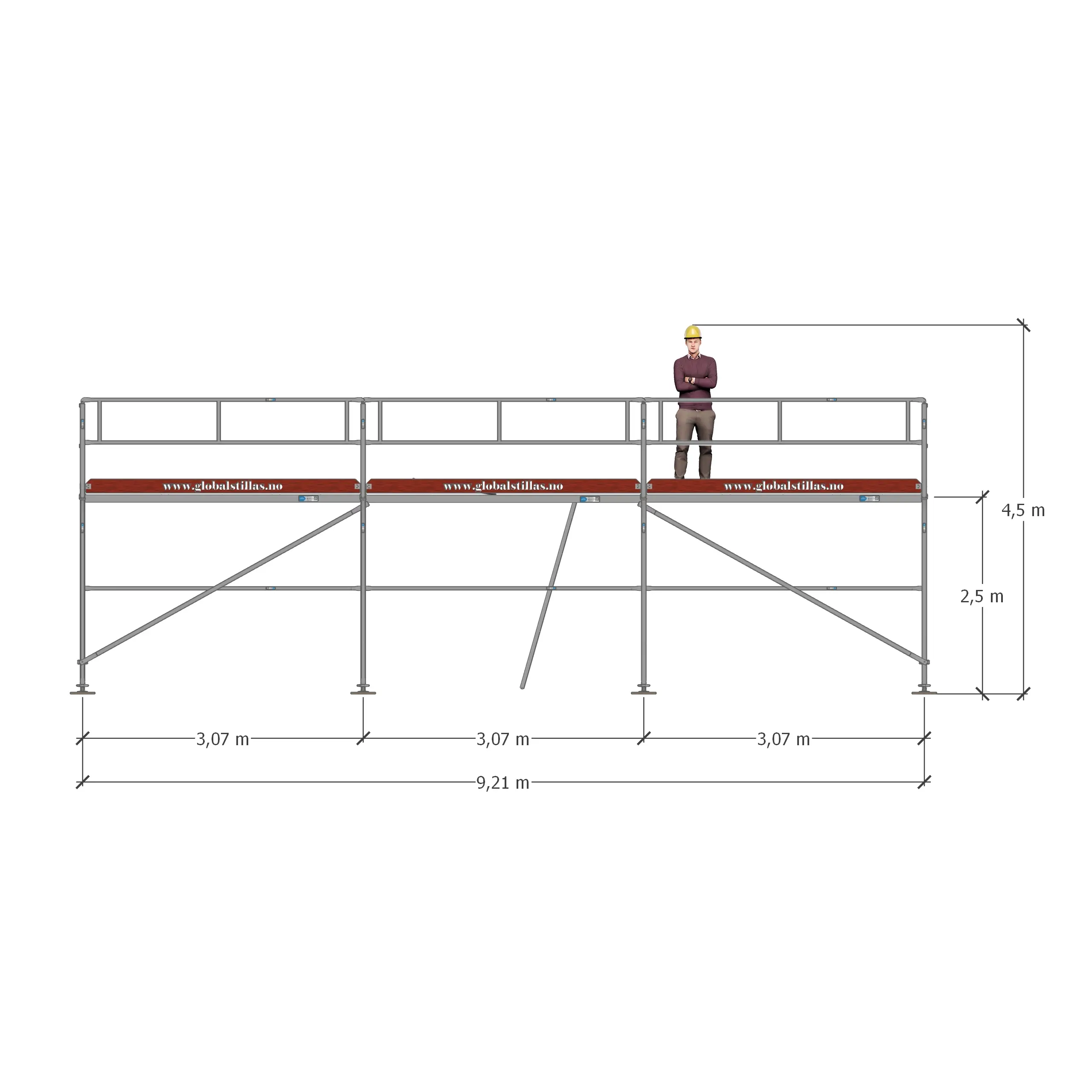 Stillaspakke 13 – 42m² aluminium
