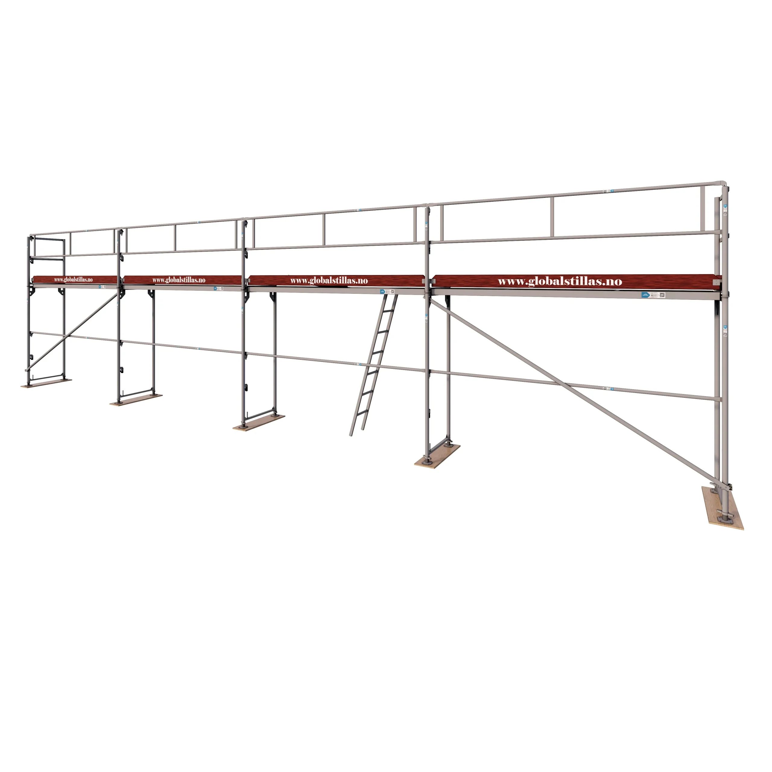 Fasadestillas 56m2 aluminium