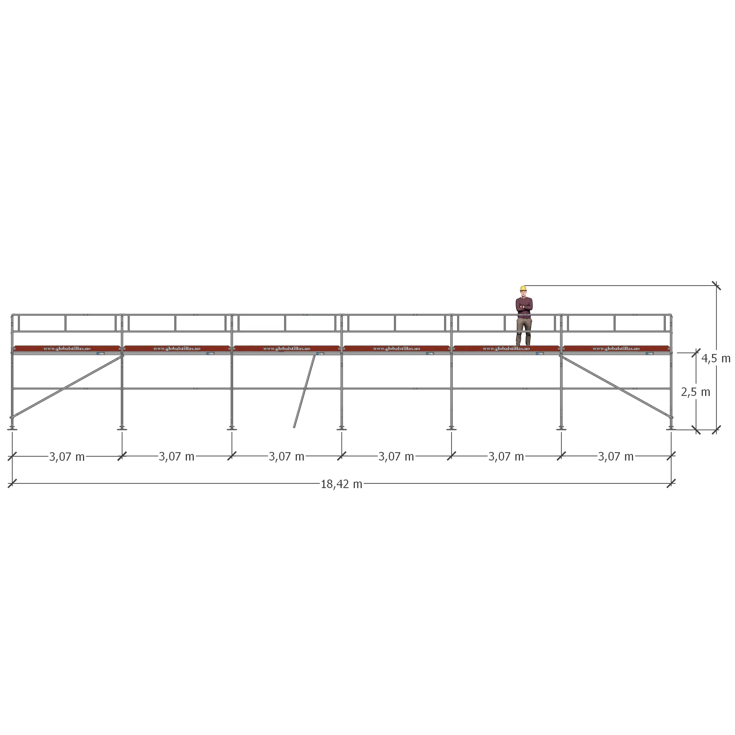 Stillaspakke 16 – 83m² aluminium