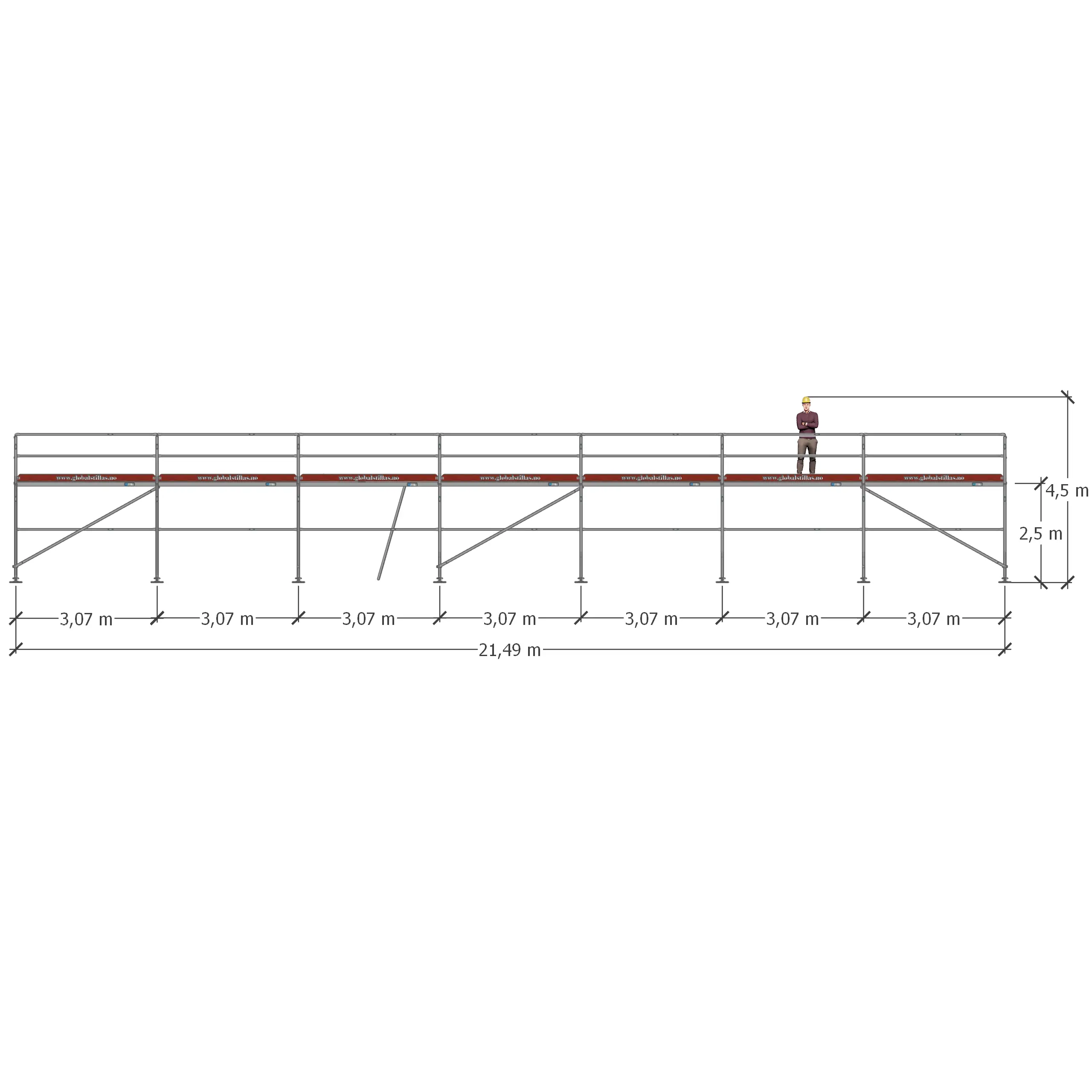 Stillaspakke 17 – 97m² stål