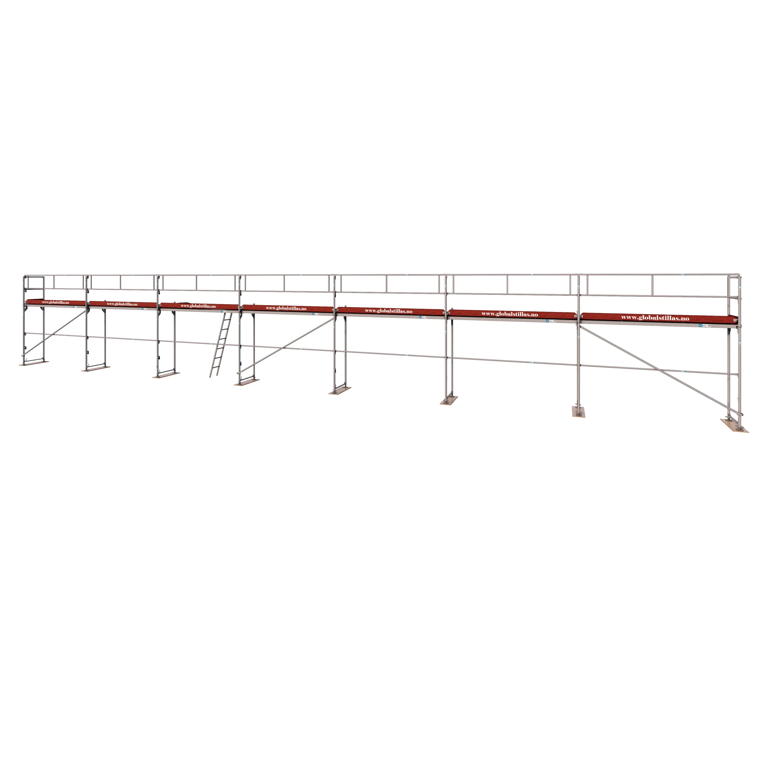 Fasadestillas 97m2 aluminium