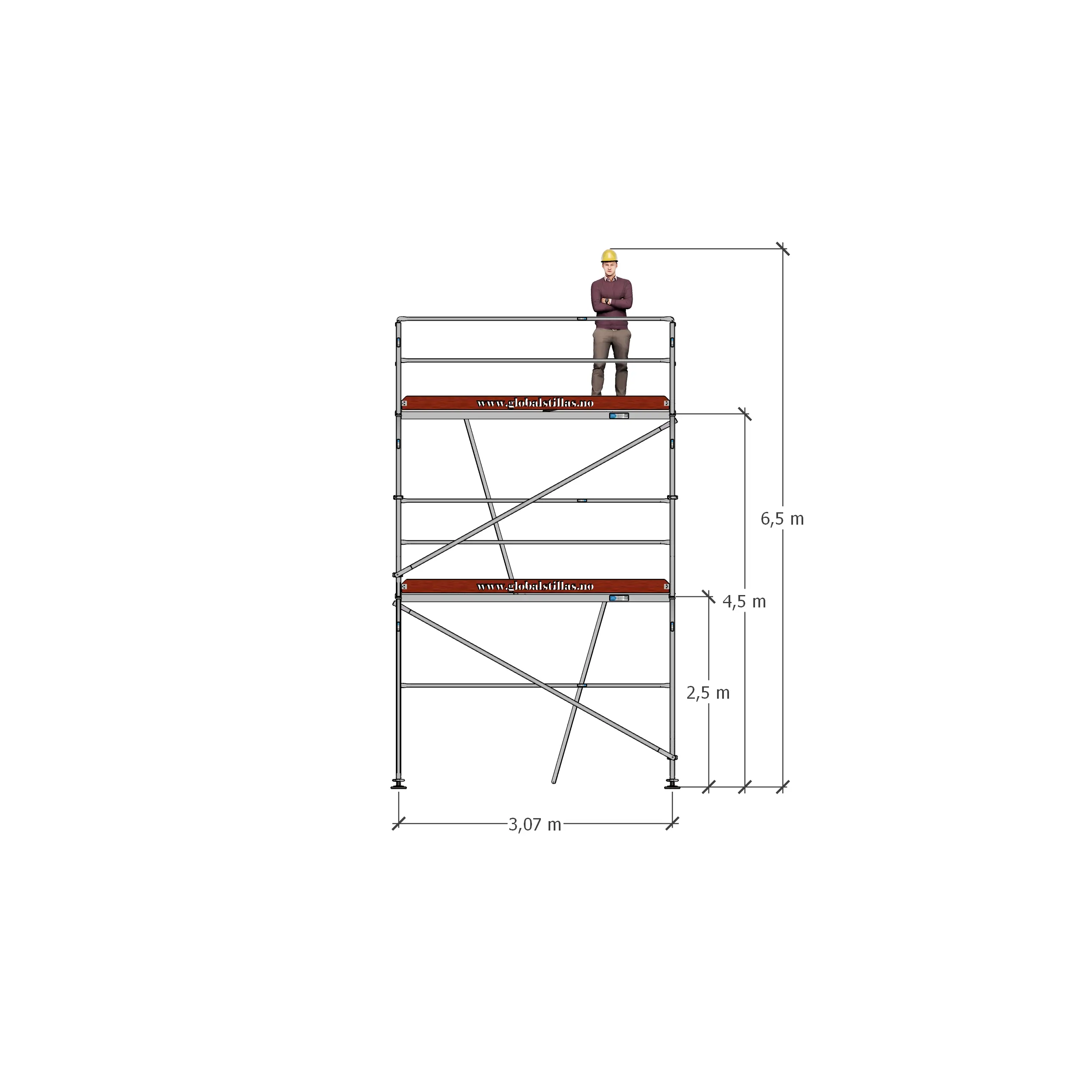 Stillaspakke 21 -21m² stål