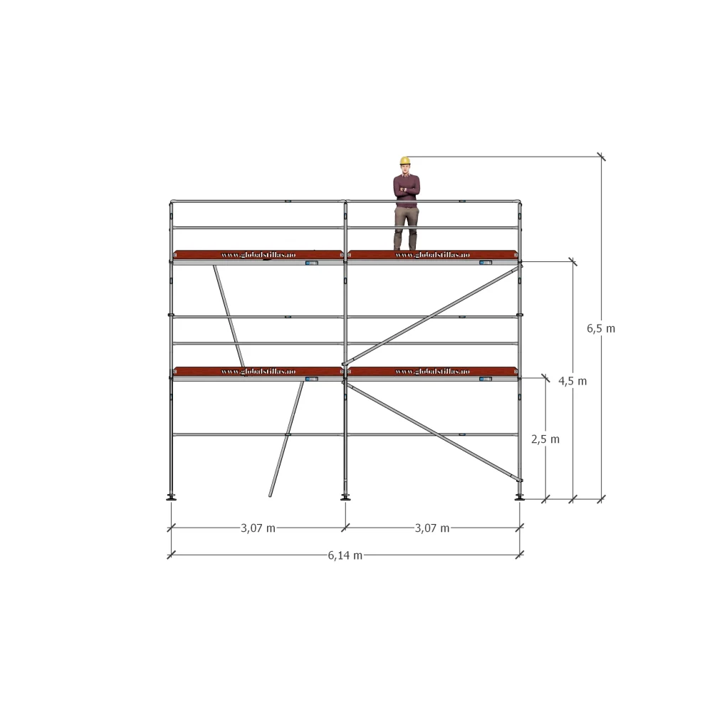 Stillaspakke 22 – 40m² stål