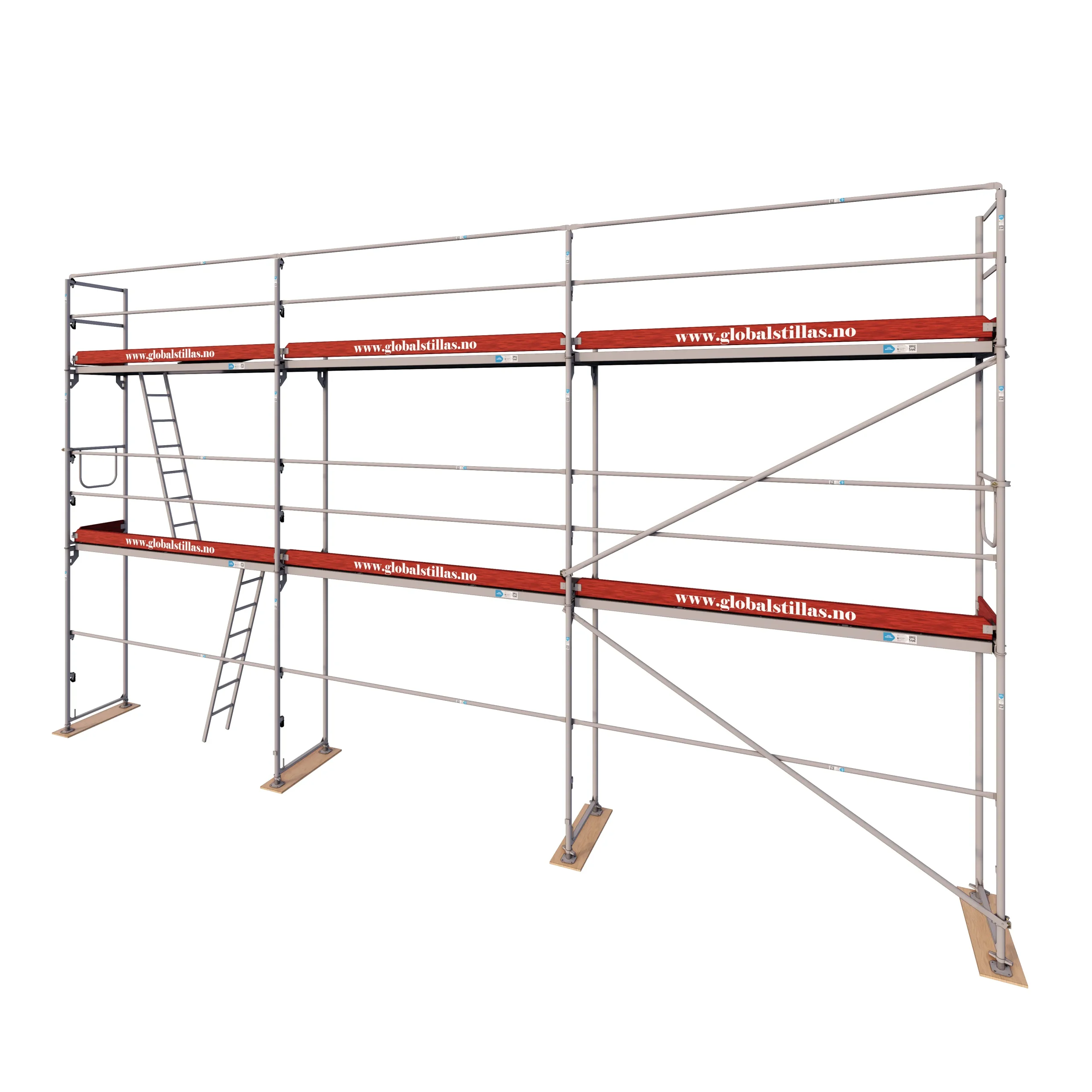 Fasadestillas 60m2 stål