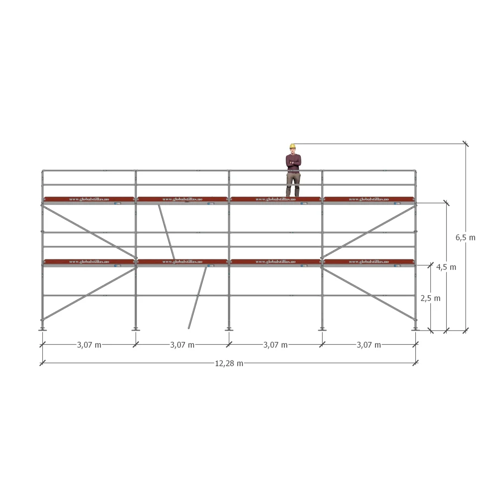 Stillaspakke 24 – 80m² stål