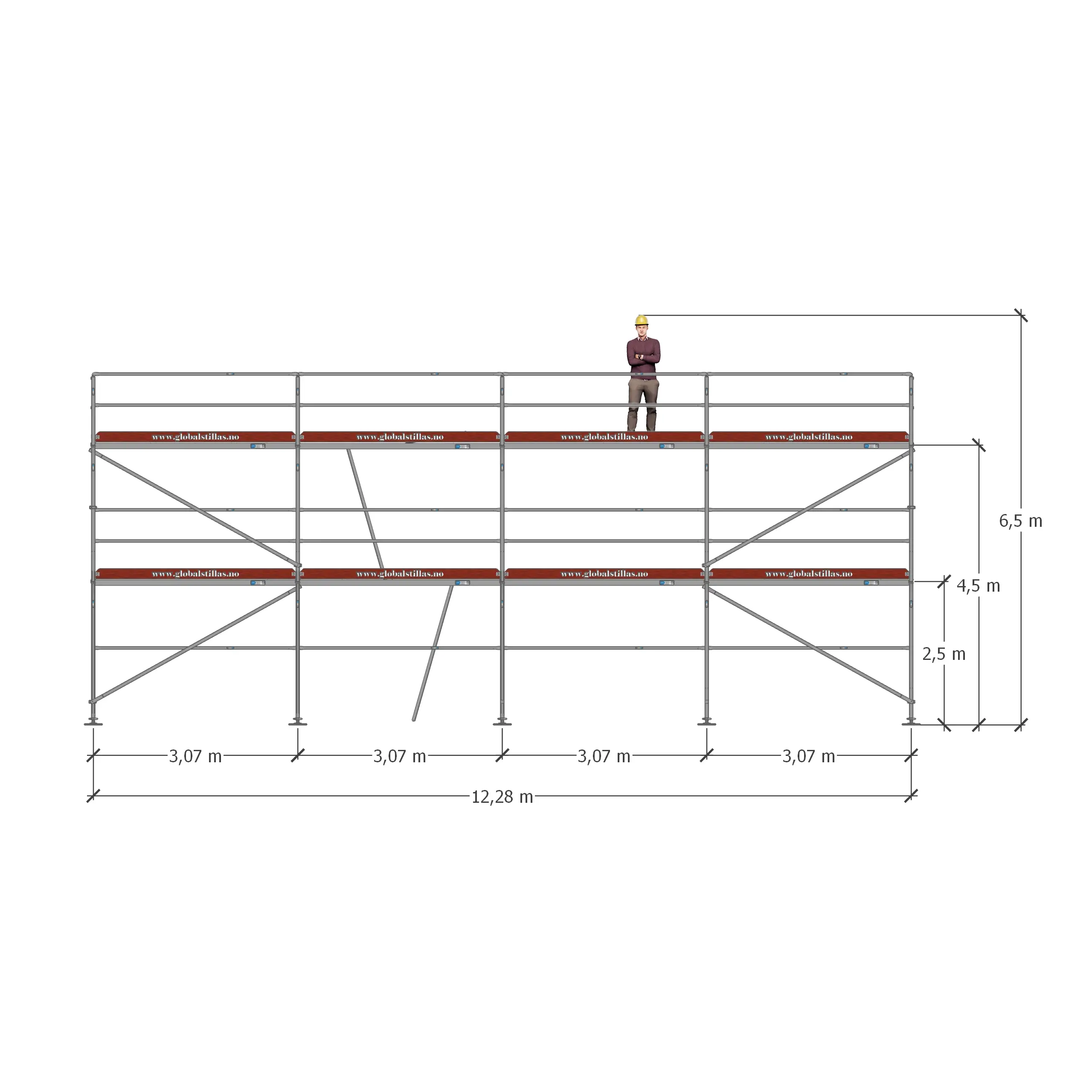 Stillaspakke 24 – 80m² stål