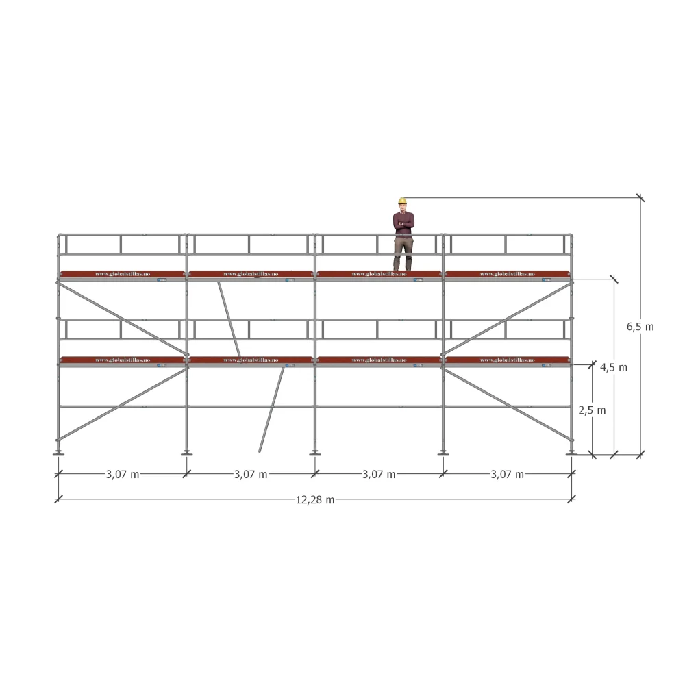 Stillaspakke 24 – 80m² aluminium