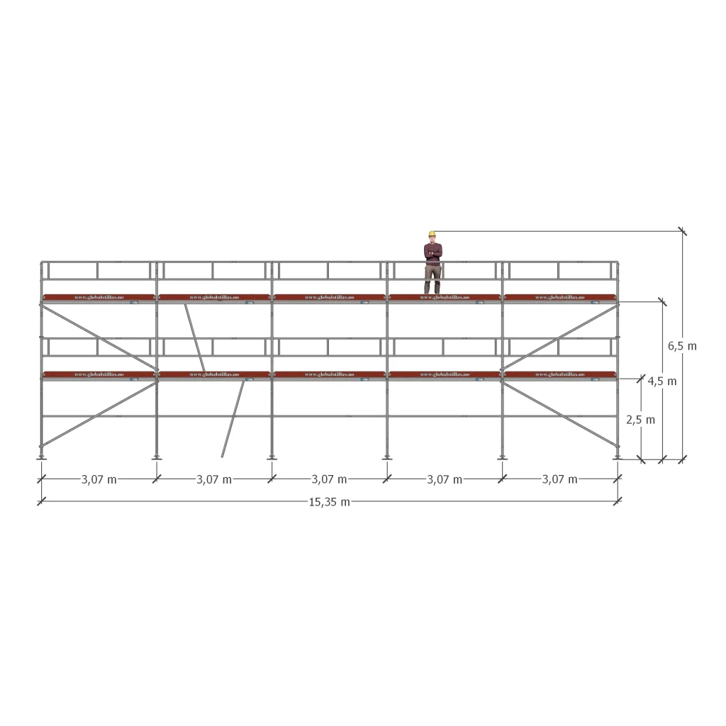 Stillaspakke 25 - 100m² aluminium