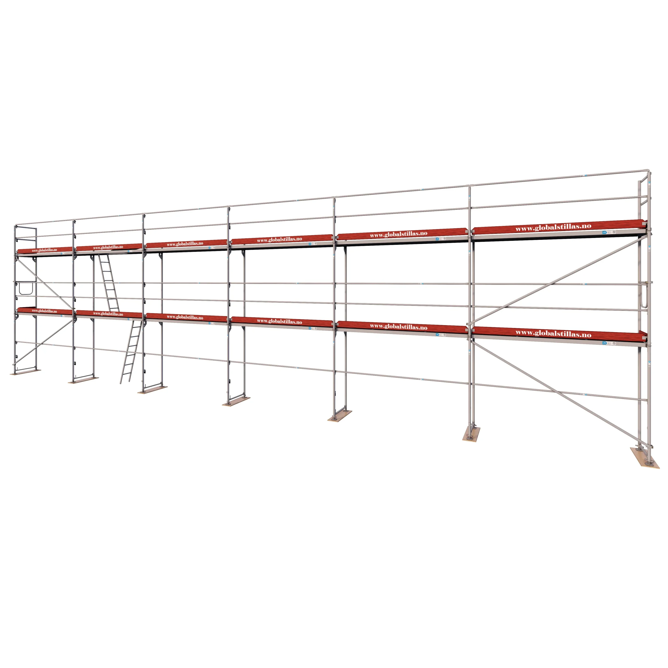 Fasadestillas 120m2 stål