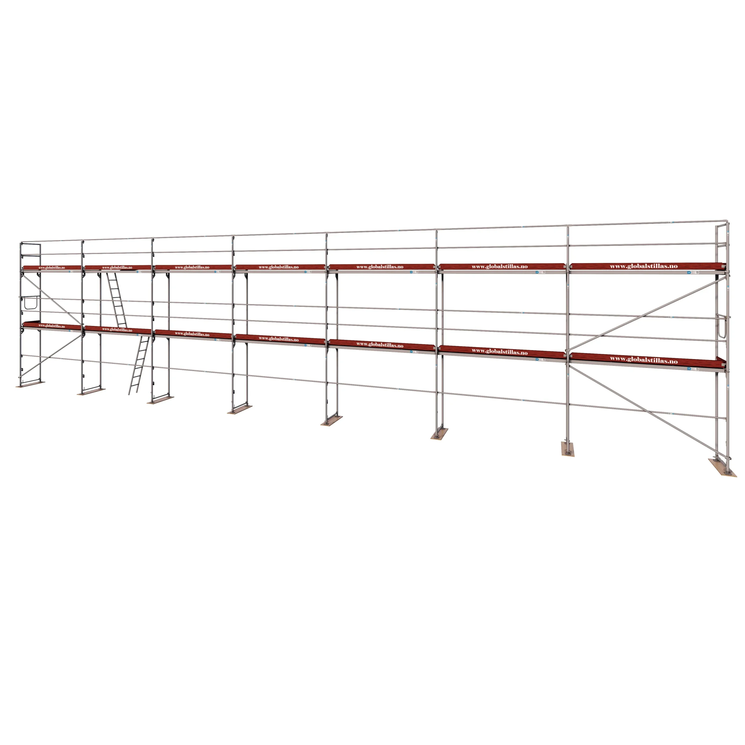 Fasadestillas 140m2 stål