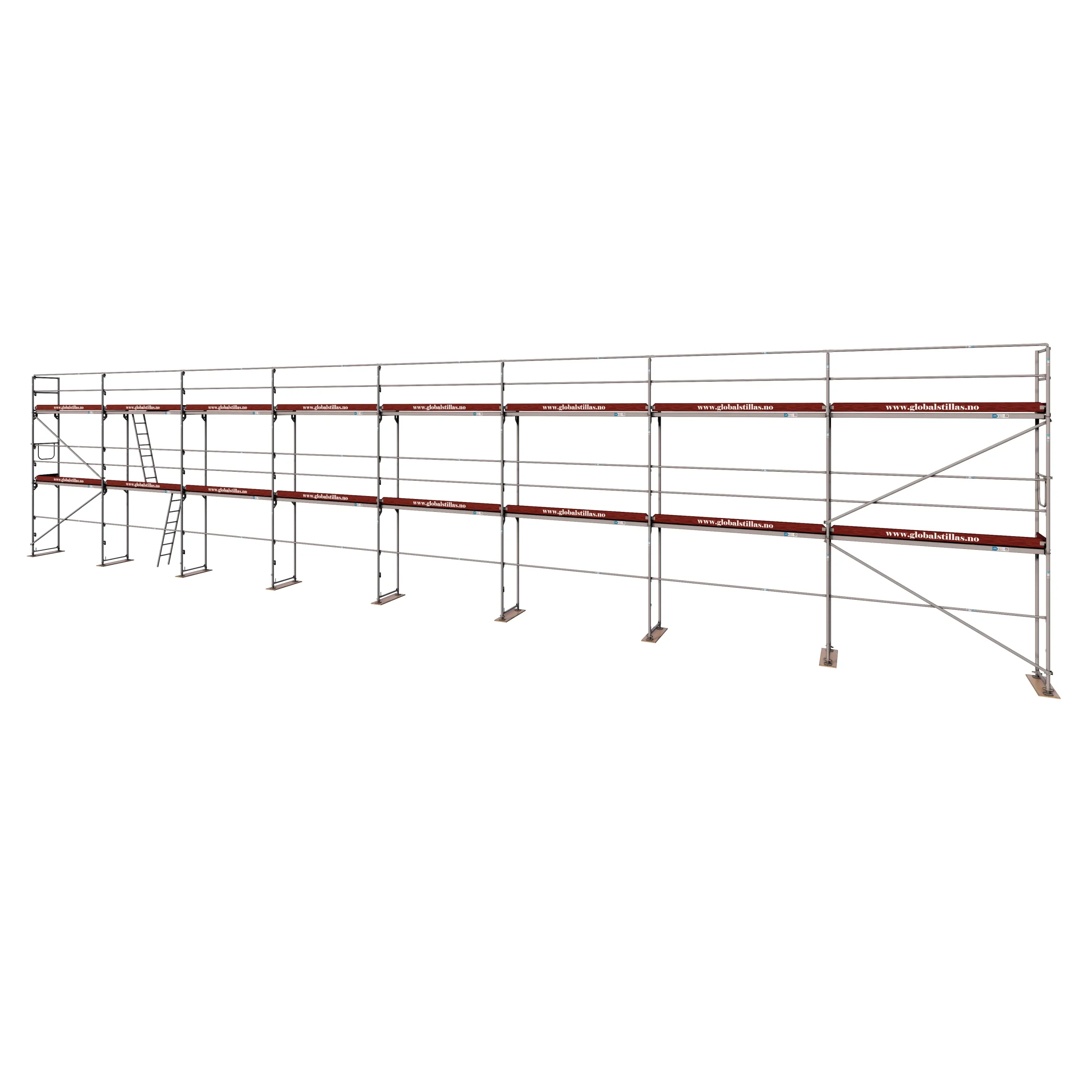 Fasadestillas 160m2 stål