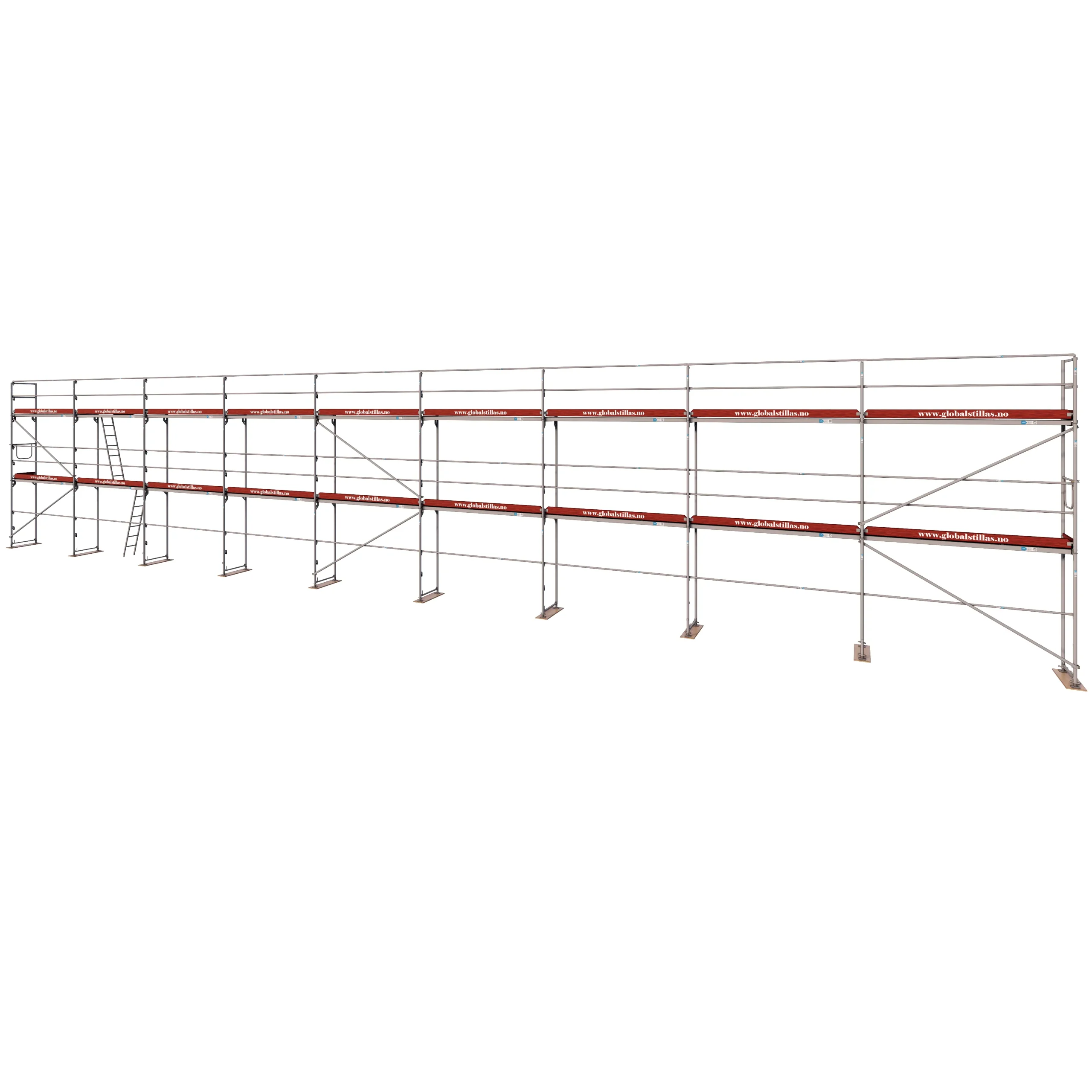 Fasadestillas 180m2 stål