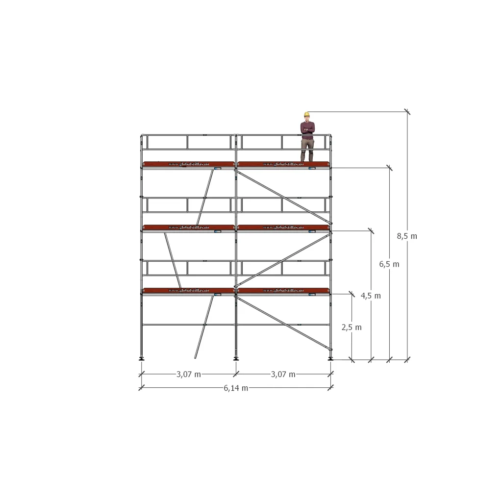 Stillaspakke 32 - 52m² aluminium