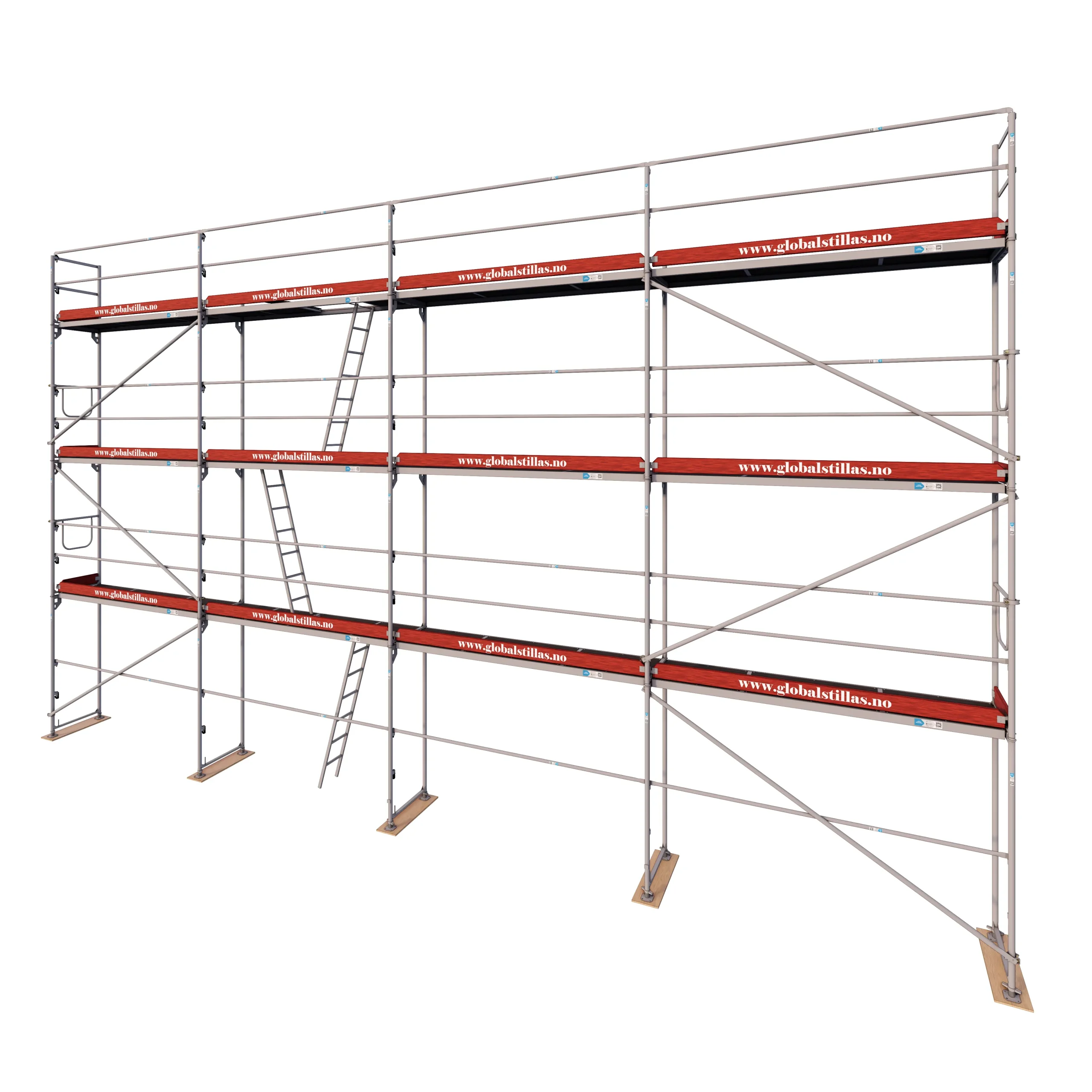 Fasadestillas 105m2 stål