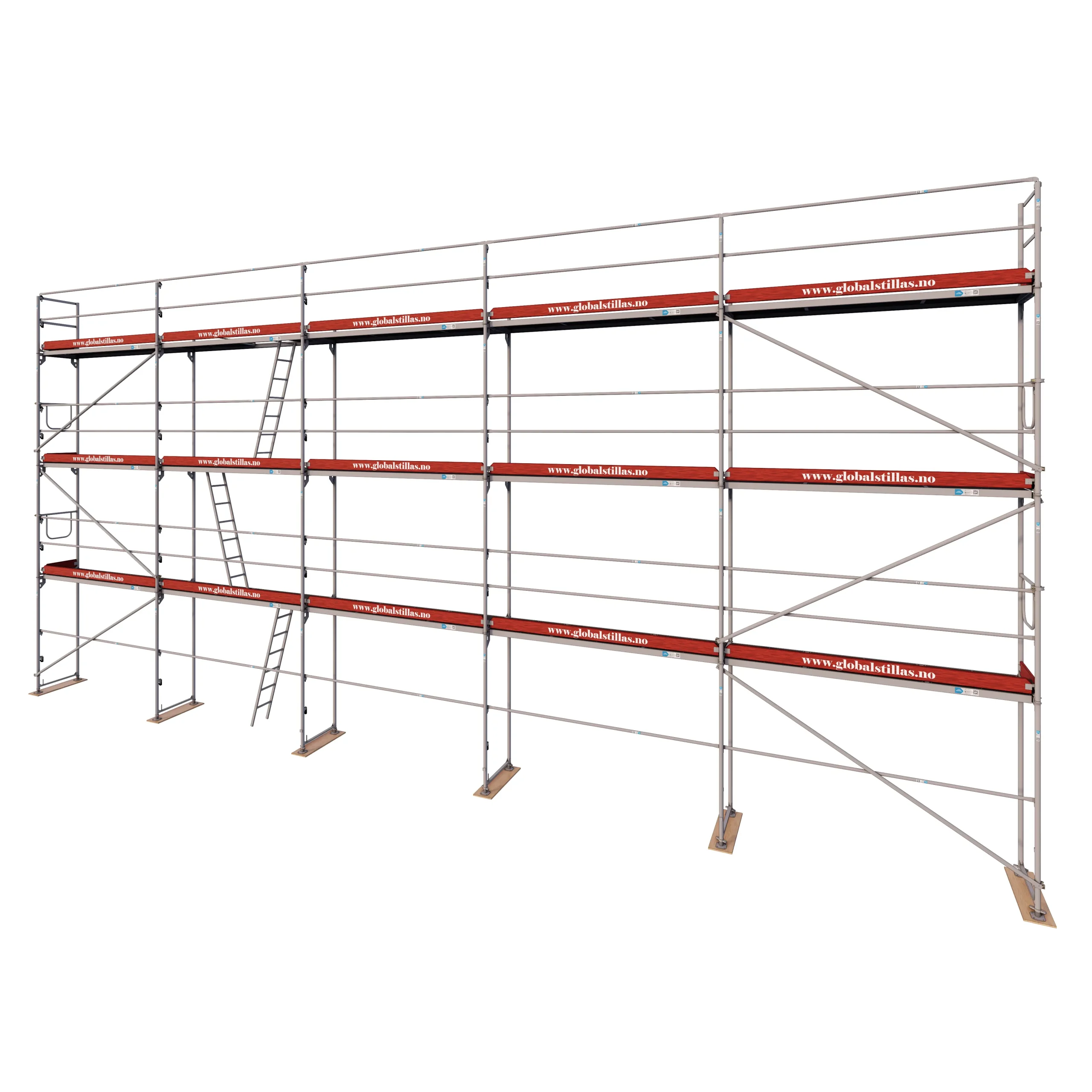 Fasadestillas 131m2 stål