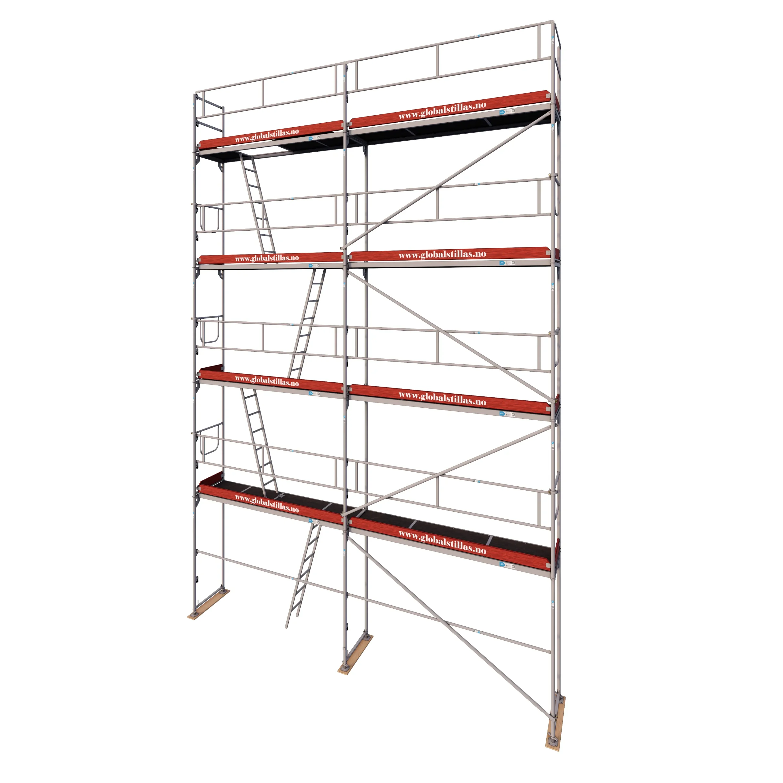 Fasadestillas 65m2 aluminium
