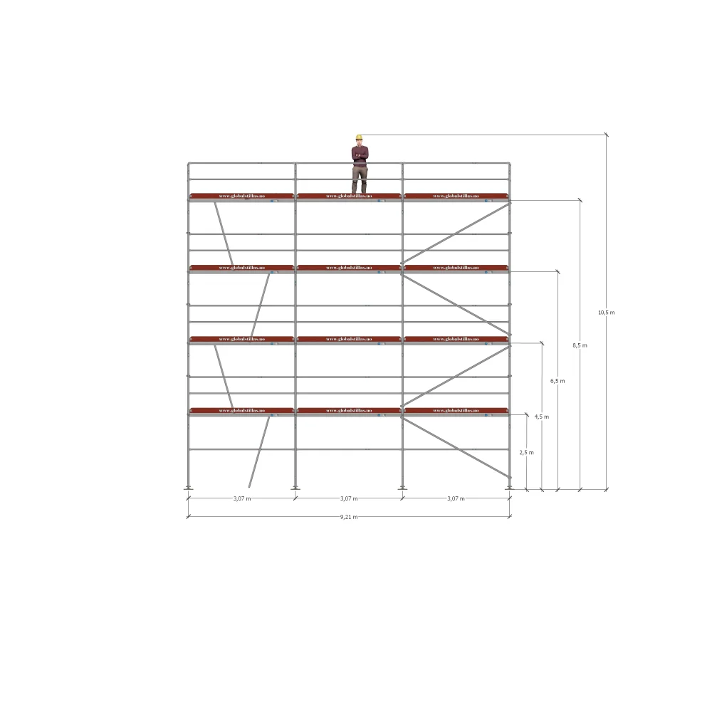 Stillaspakke 43 – 96m² stål