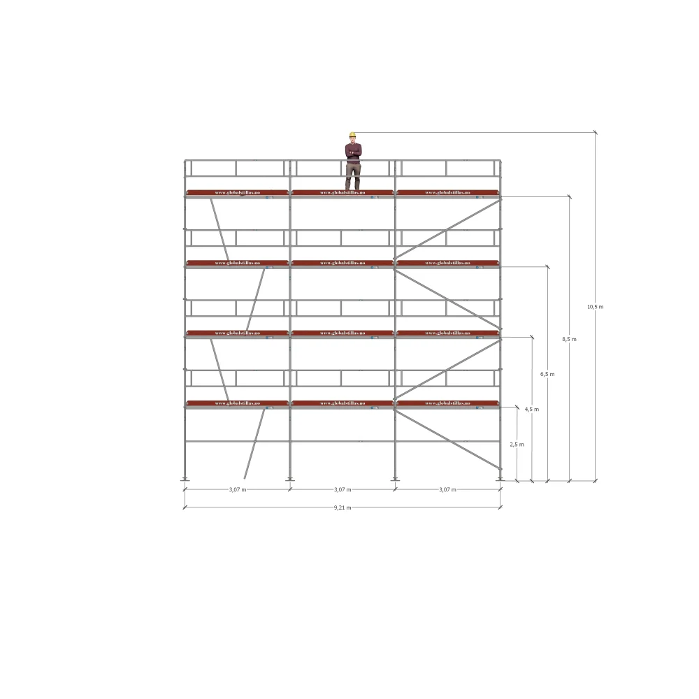 Stillaspakke 43 – 96m² aluminium