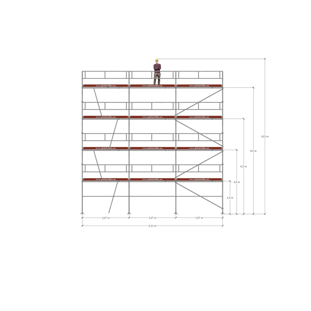 Stillaspakke 43 - 96m² aluminium
