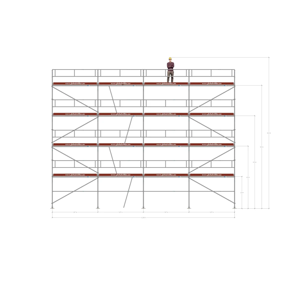 Stillaspakke 44 - 129m² aluminium