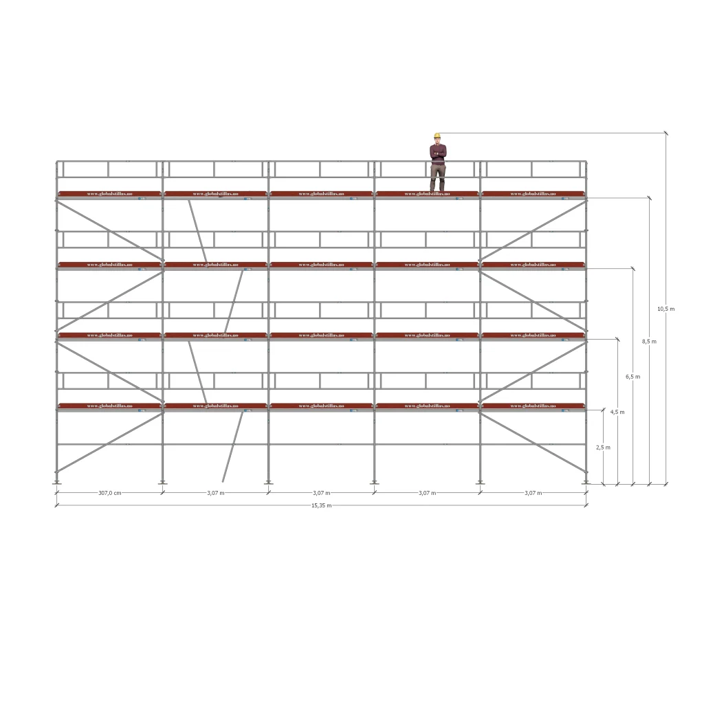 Stillaspakke 45 - 162m² aluminium