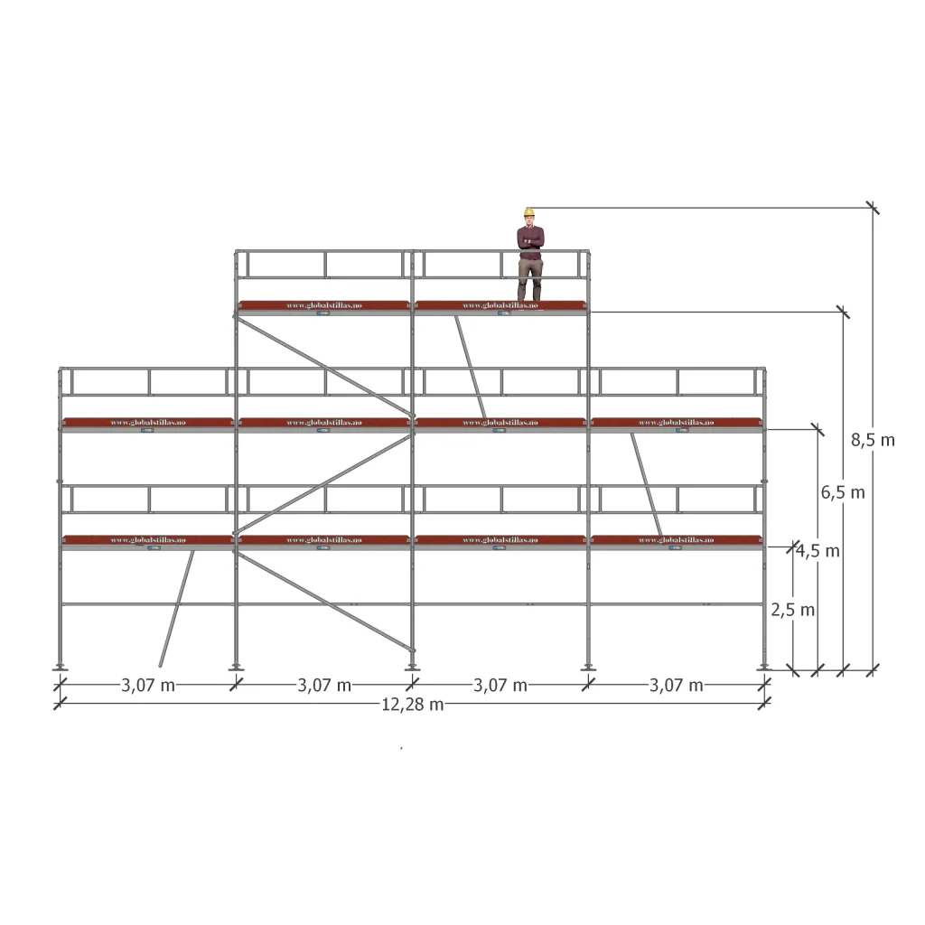 Gavlpakke 2332 - 92m² Aluminium