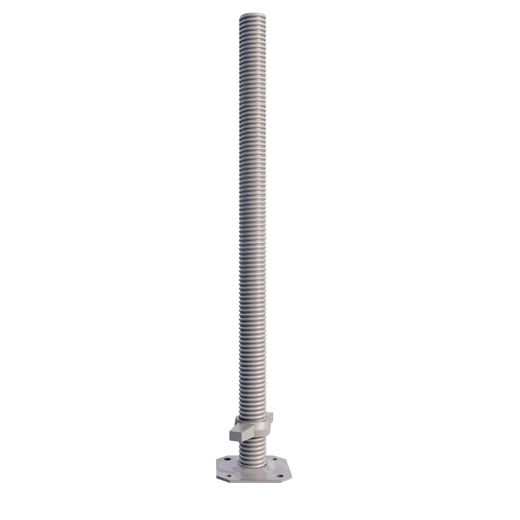 Fotspindel 1,0m Ø38mm (bunnskrue / spindel)