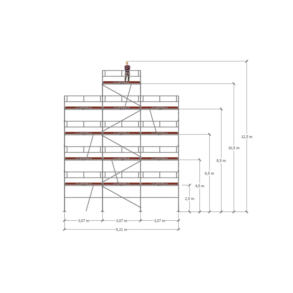 Gavlpakke 454 – 103m² Aluminium
