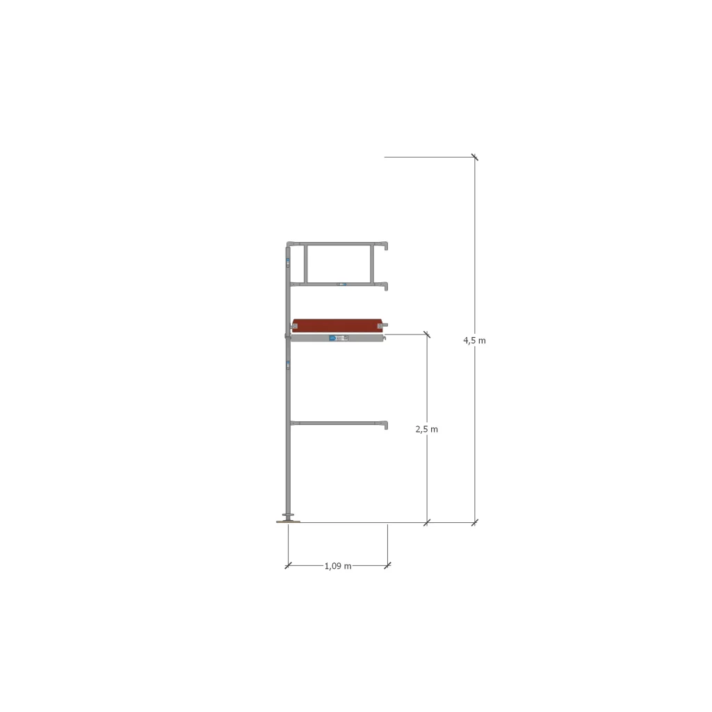 Påbygningspakke 11 - 1,09m aluminium