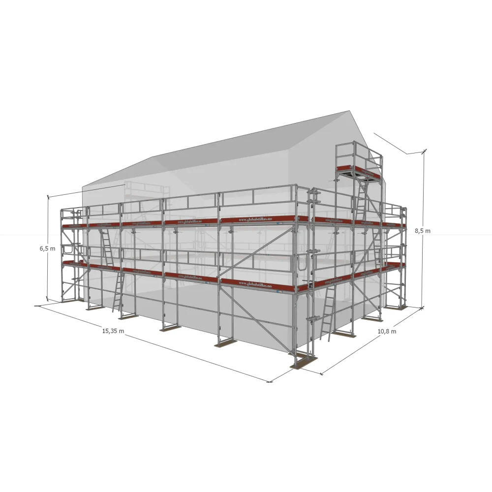 Huspakke Proff 332m² aluminium