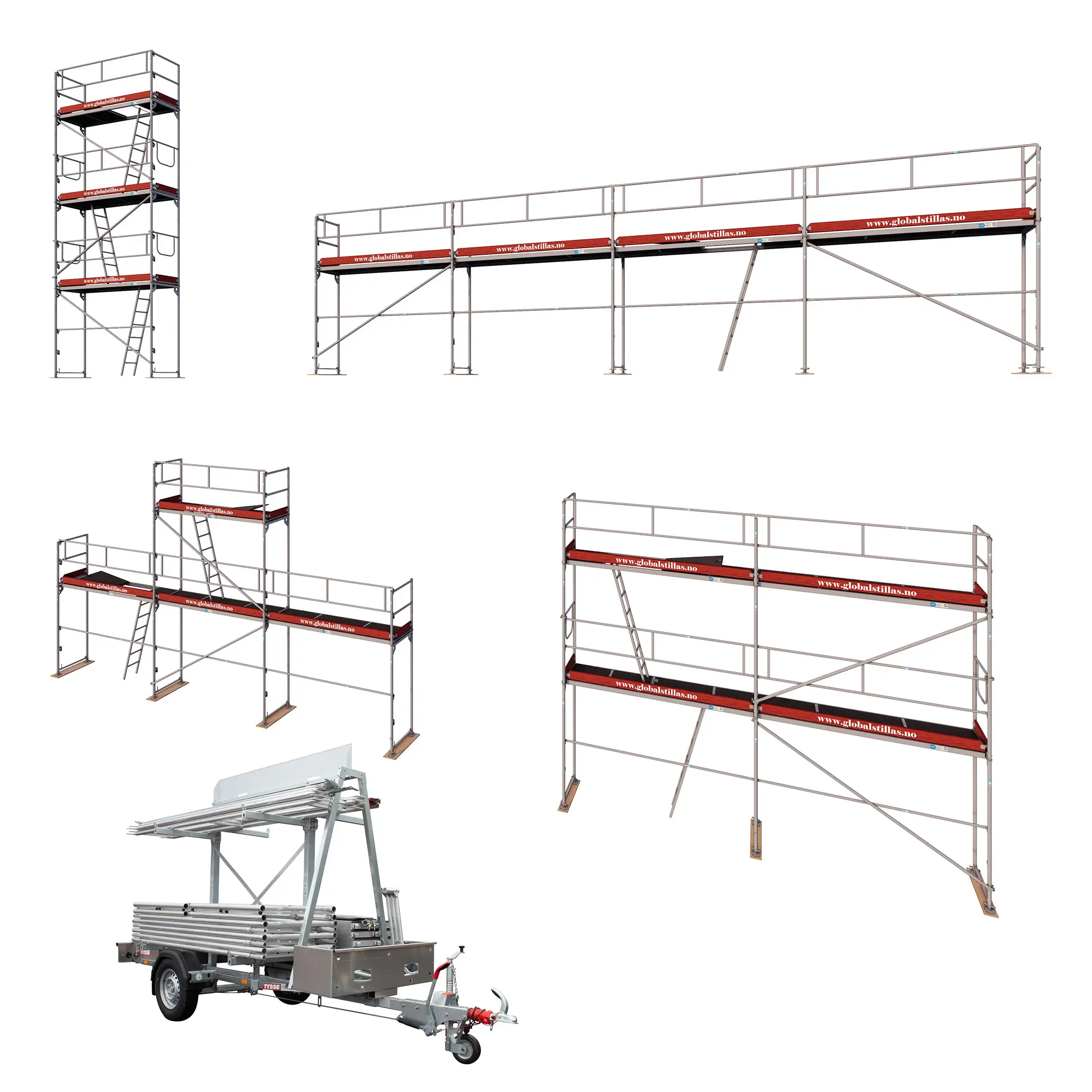 Tilhengerpakke Flexi XS aluminium