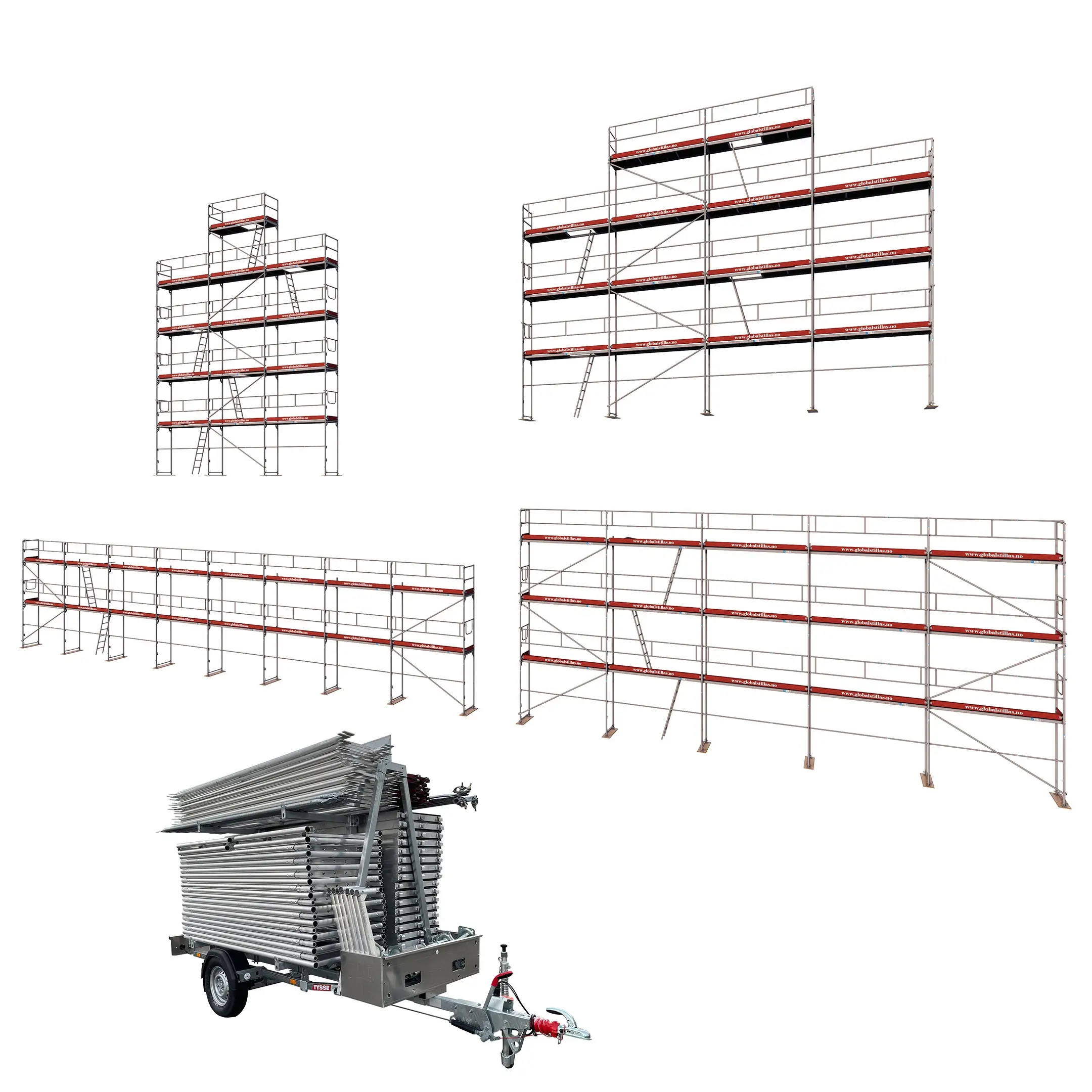 Tilhengerpakke Flexi XXL aluminium