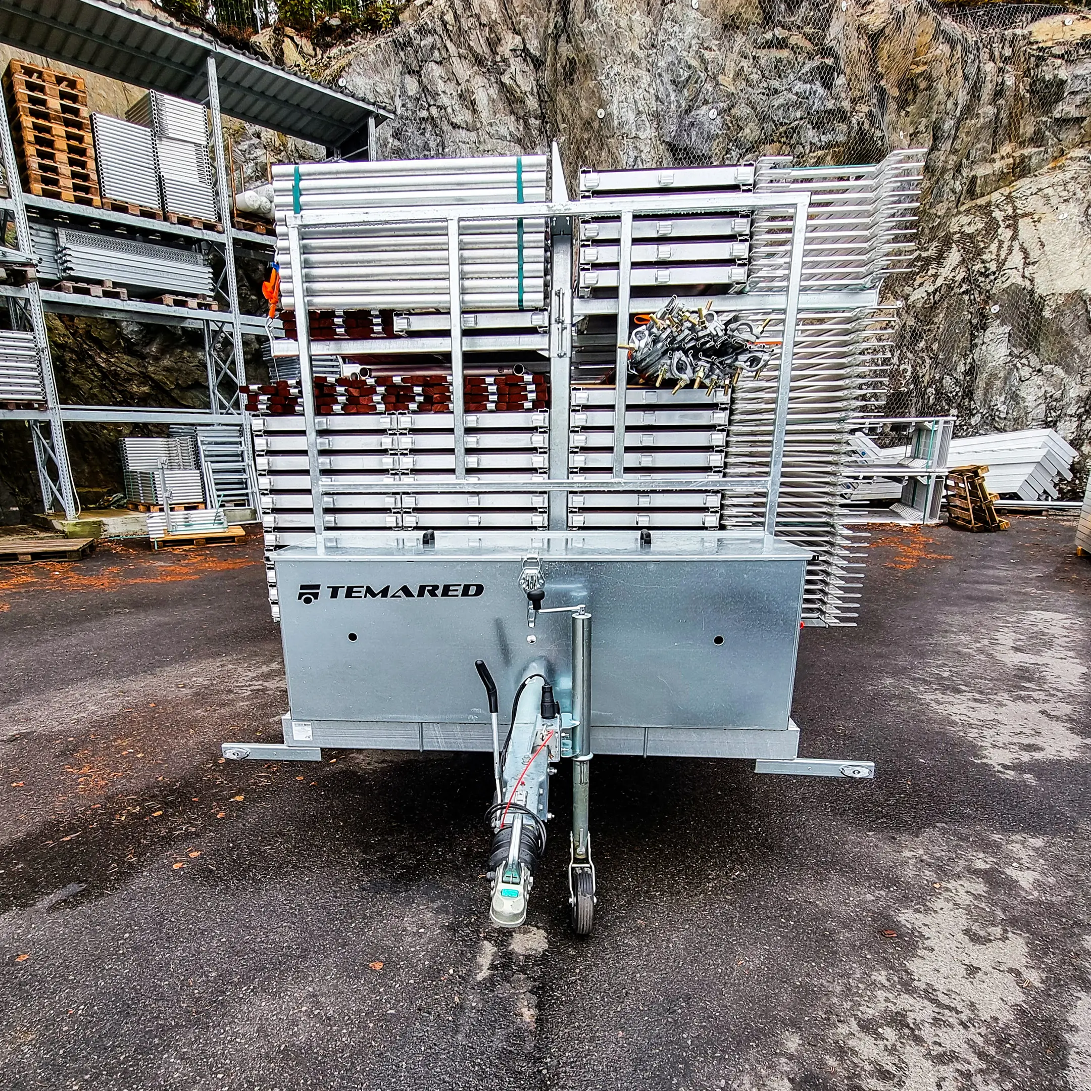 Byggestillas pakket på stillashenger 3500 kg fra Global Stillas AS. Pakke Proff 332m2