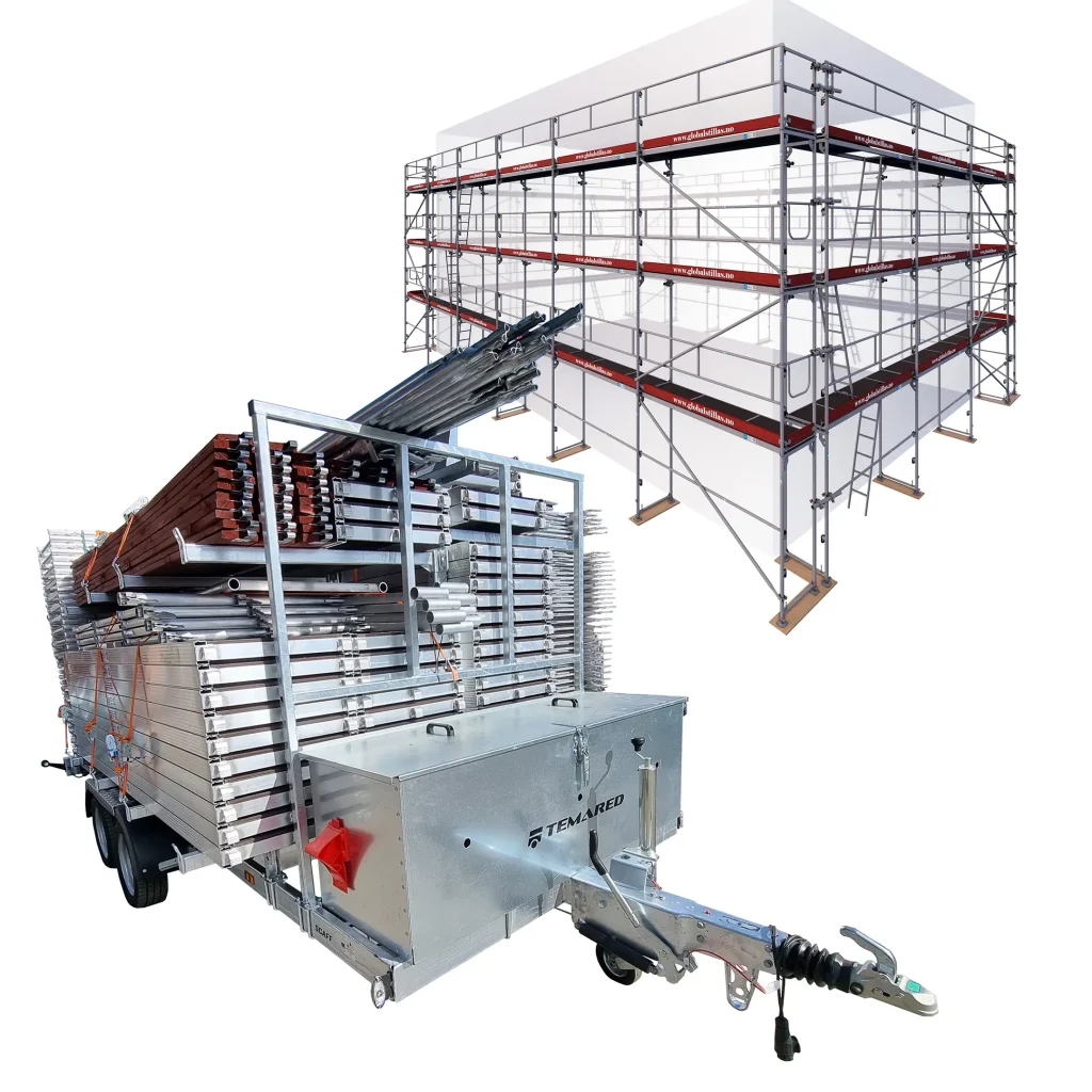 Tilhengerpakke Proff 470m² aluminium