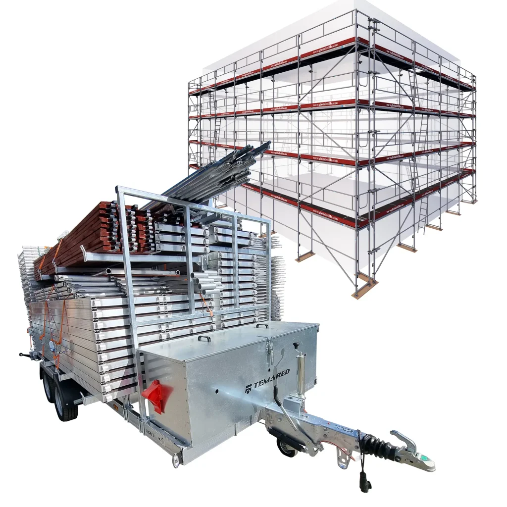 Tilhengerpakke Proff 646m² aluminium