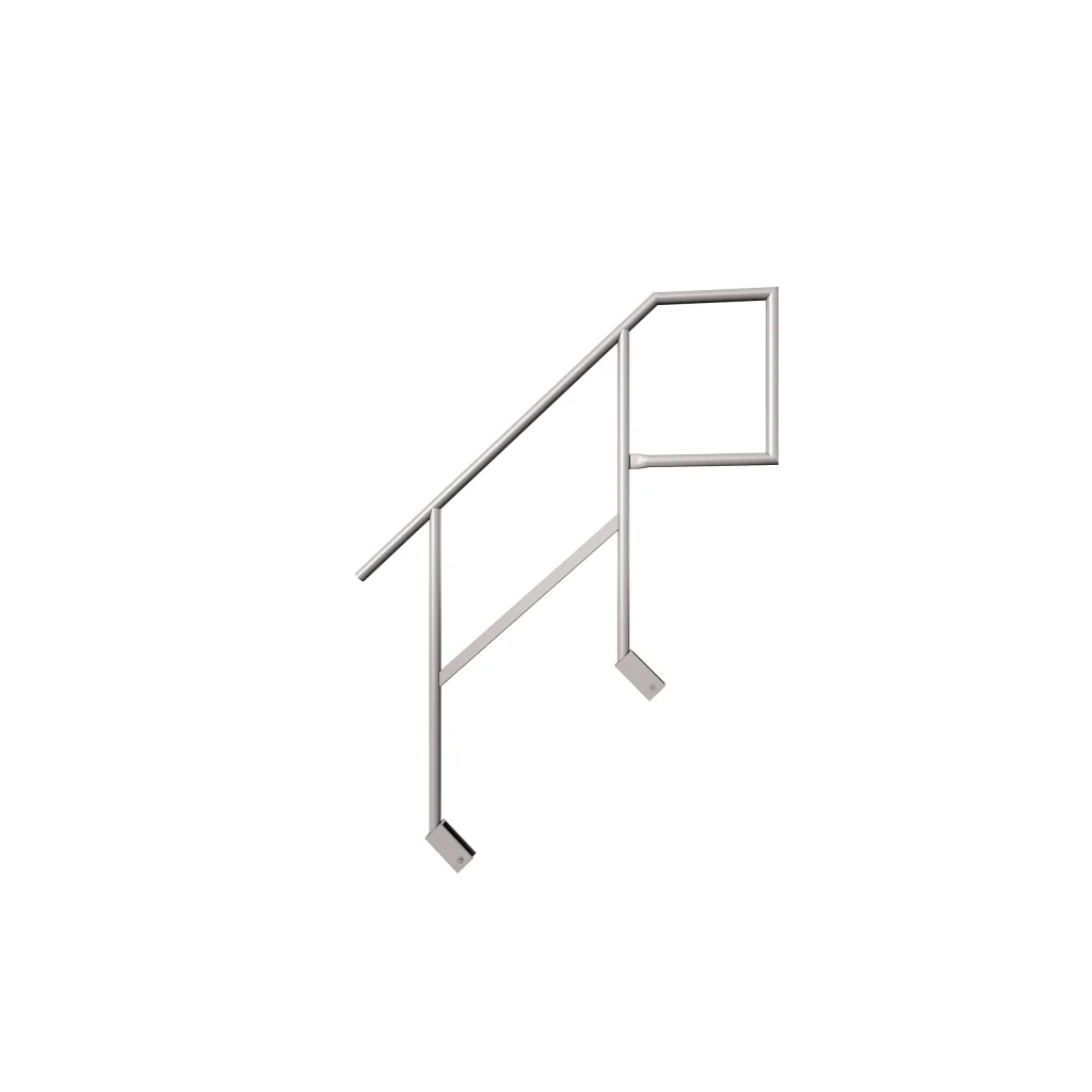 Trapperekkverk 1m aluminium (startgelender)