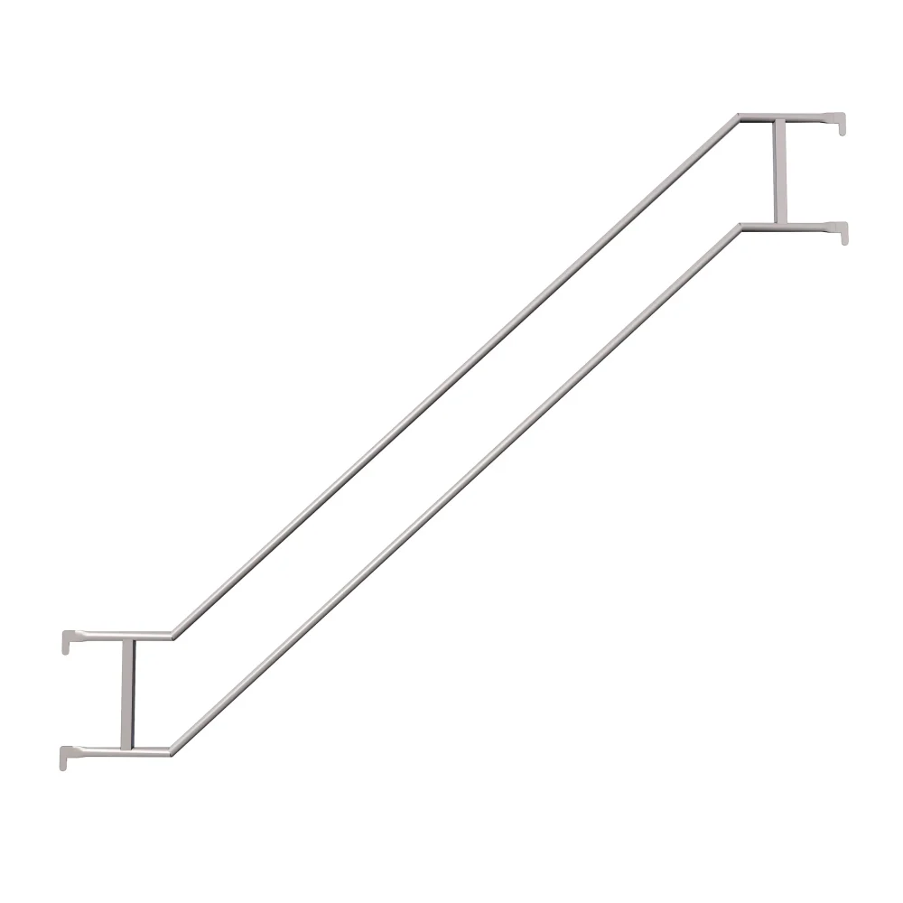 Rekkverk utvendig 3,07m til trapp aluminium