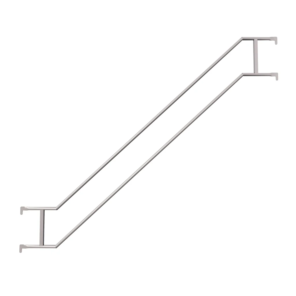 Trapperekkverk utvendig 3,07m aluminium (gelender)