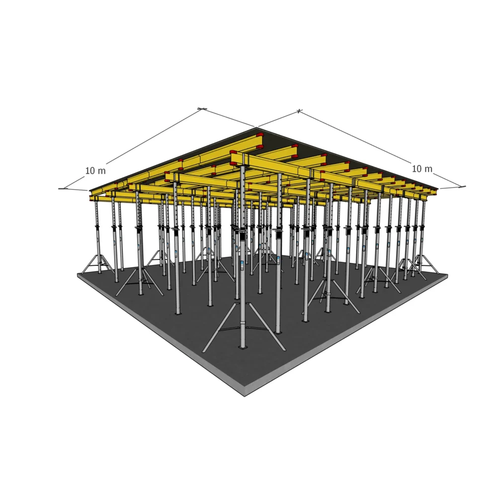 Dekkeforskaling 100m²