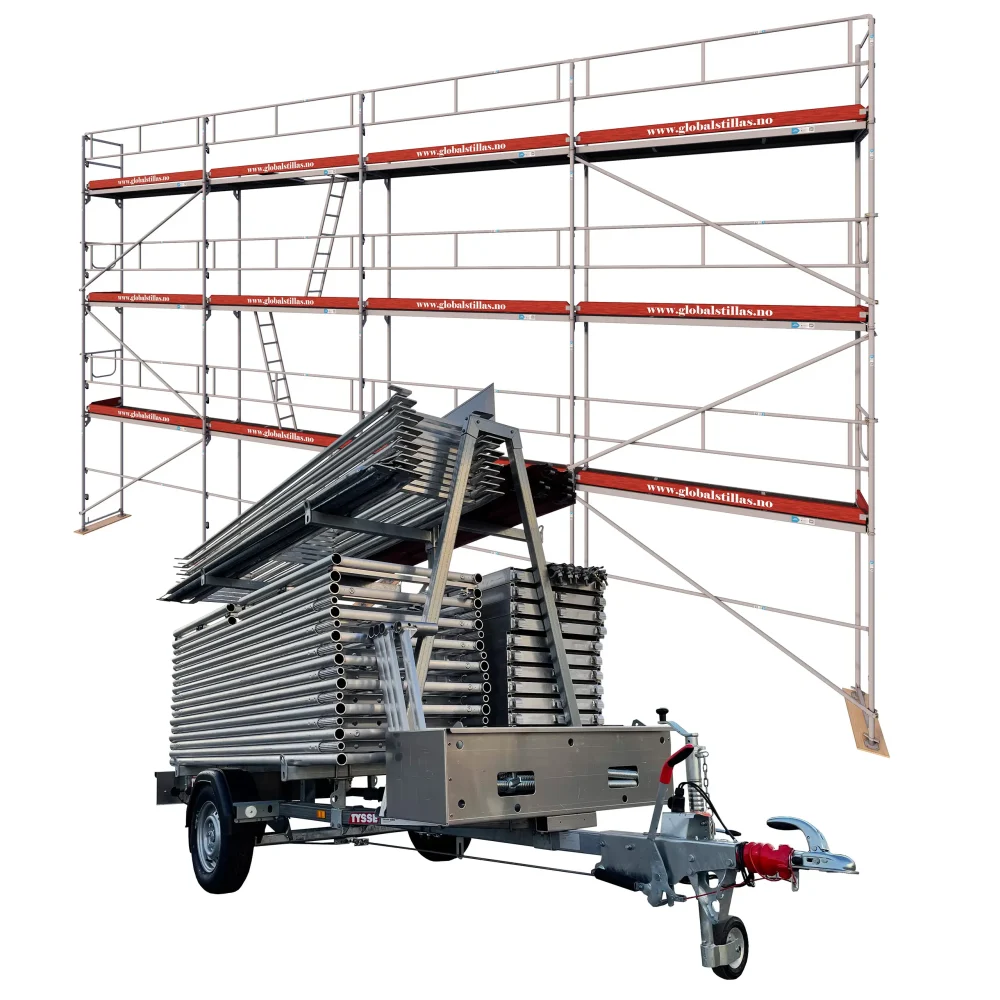 Tilhengerpakke 34 – 105m² aluminium