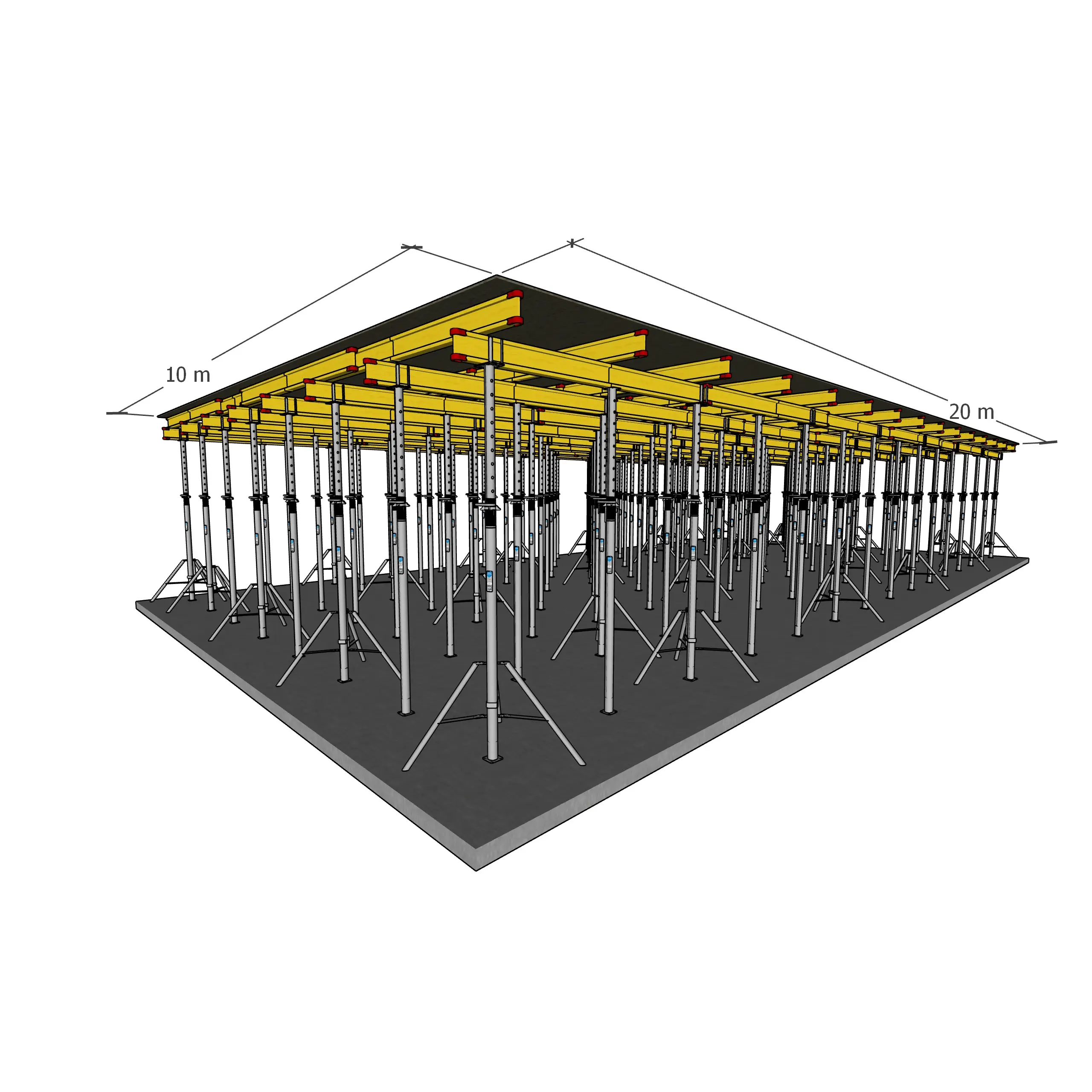Dekkeforskaling 200m²
