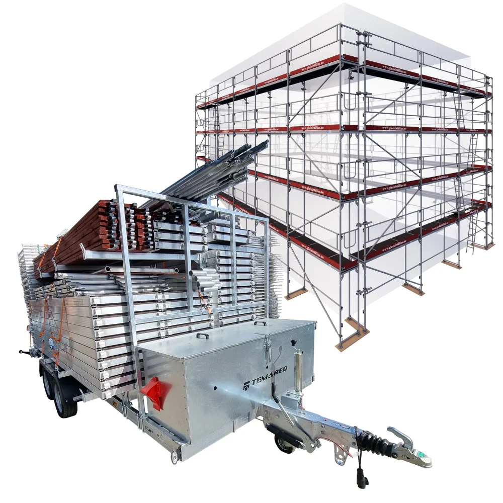 Tilhengerpakke Proff 582m² aluminium