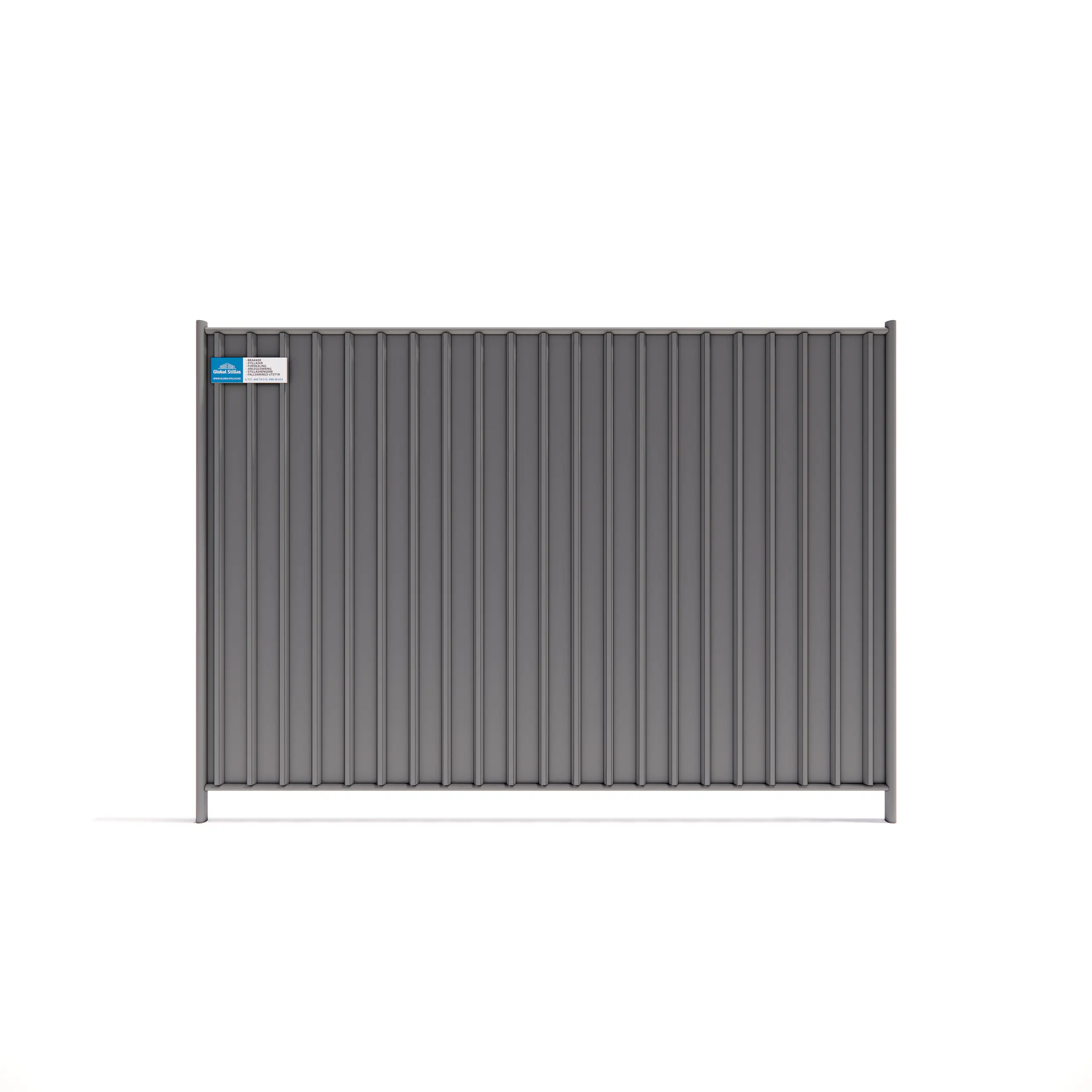 Byggegjerde Tett 2,8 m x 2 m