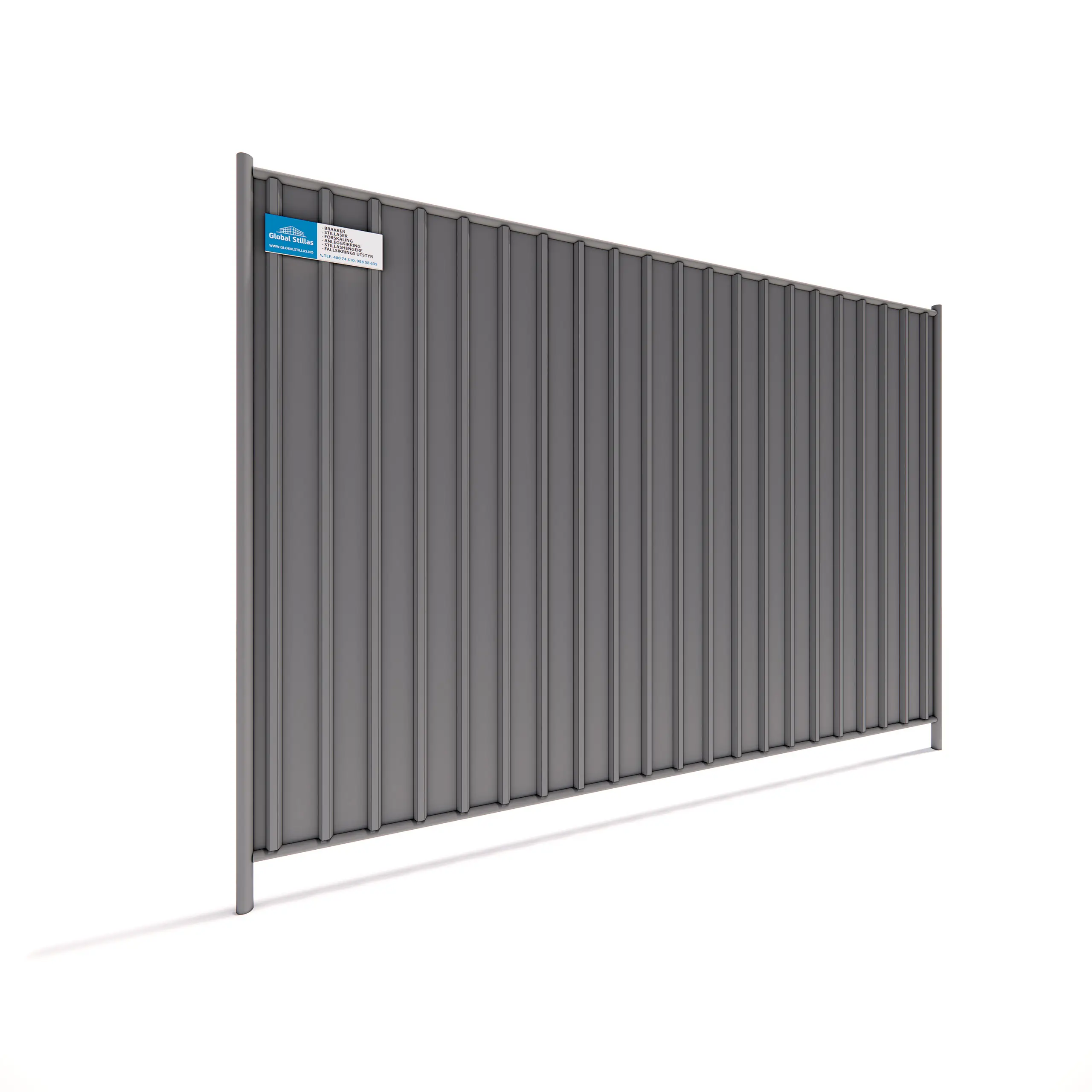 Byggegjerde Tett 2,8 m x 2 m