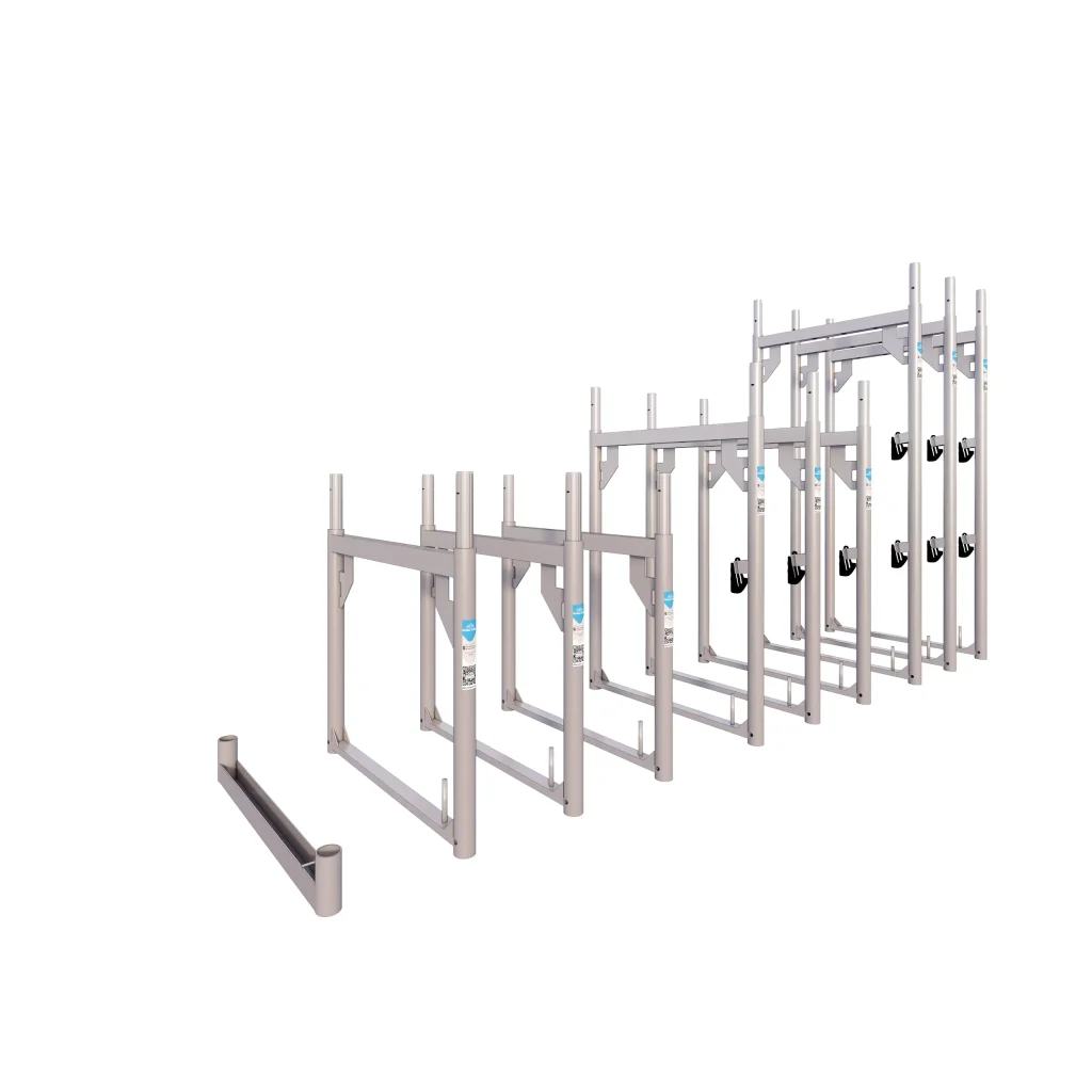 Bunnramme-pakke for trapp og skrått terreng 13 – Stål
