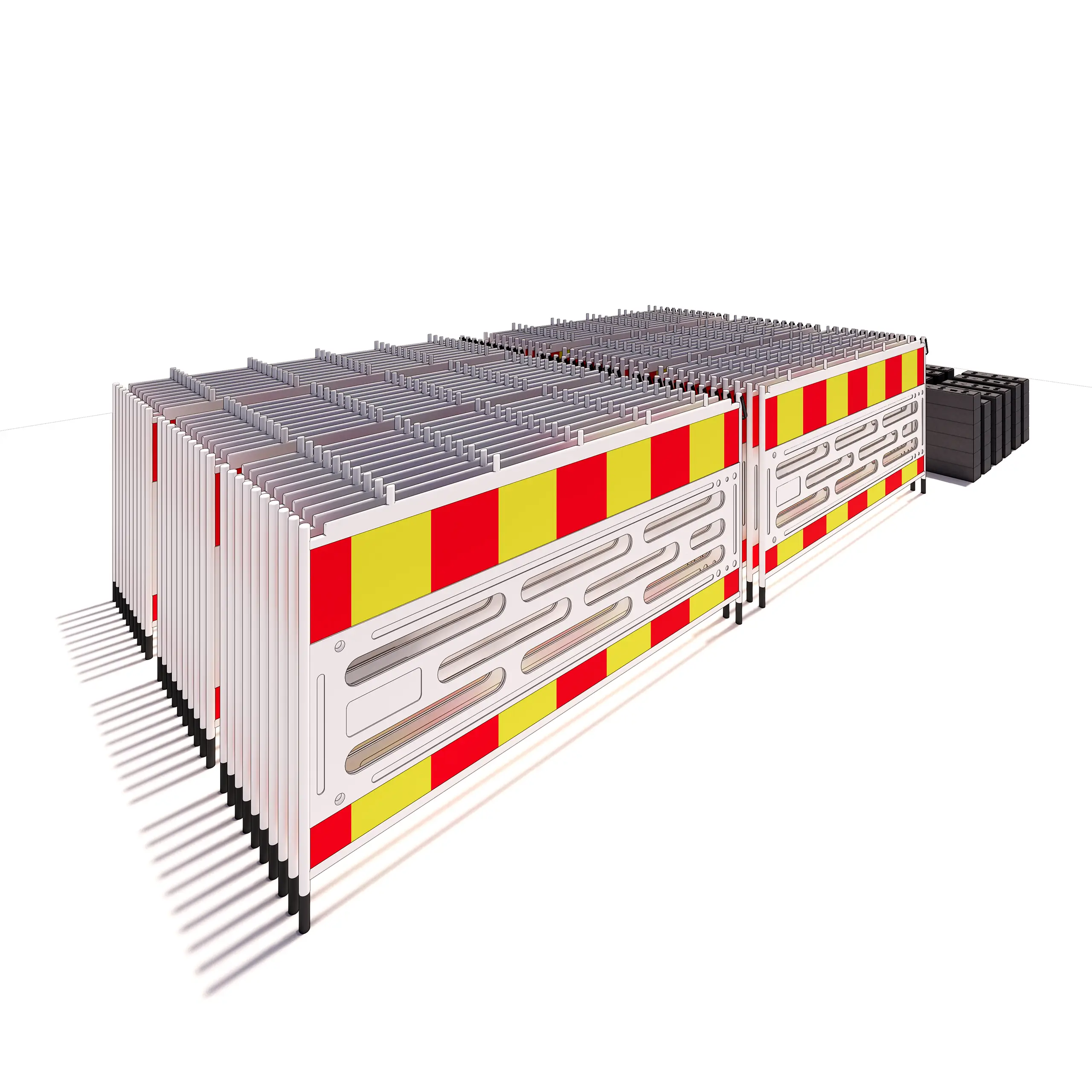 126m Sperregjerder plast med refleks