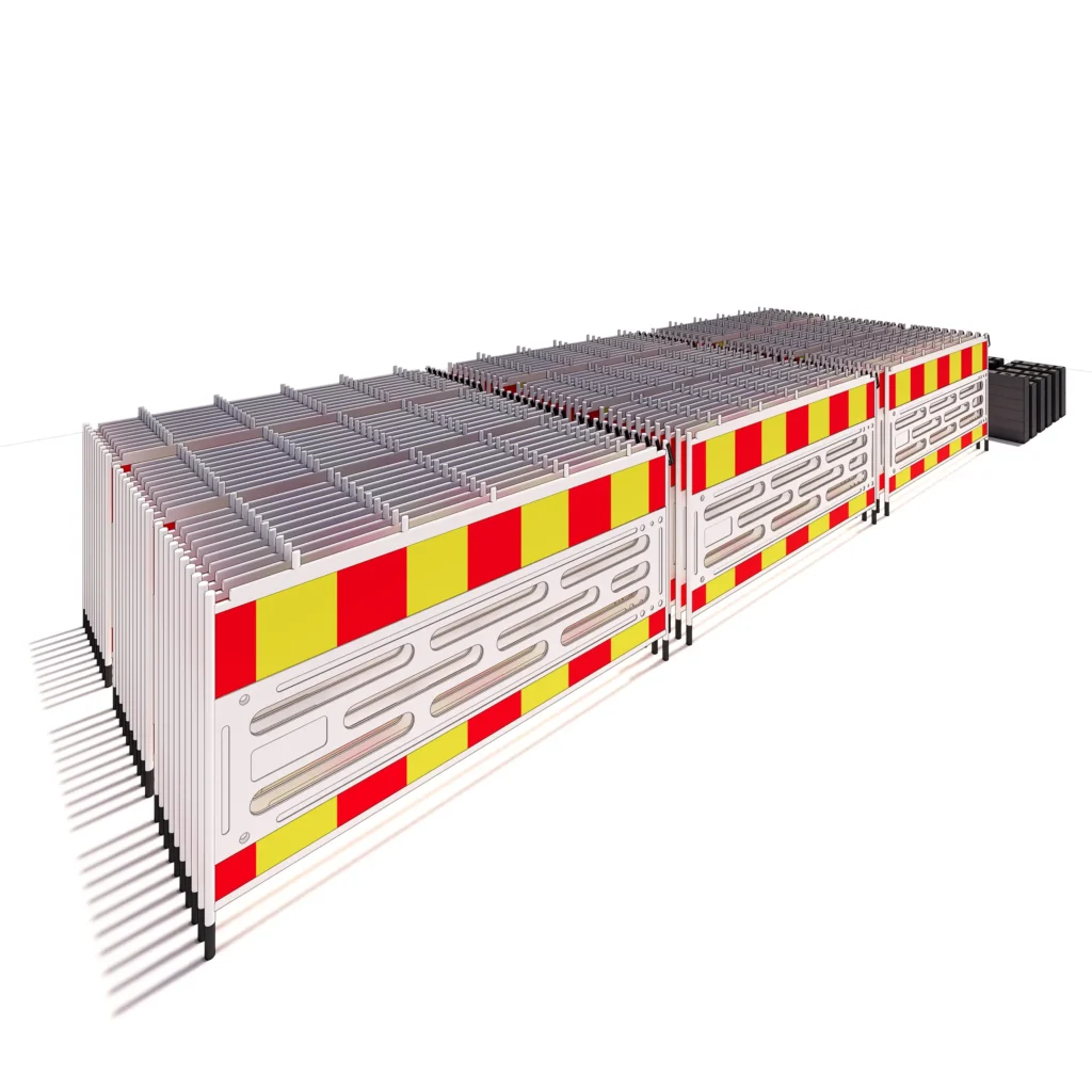 189m Sperregjerder plast med refleks