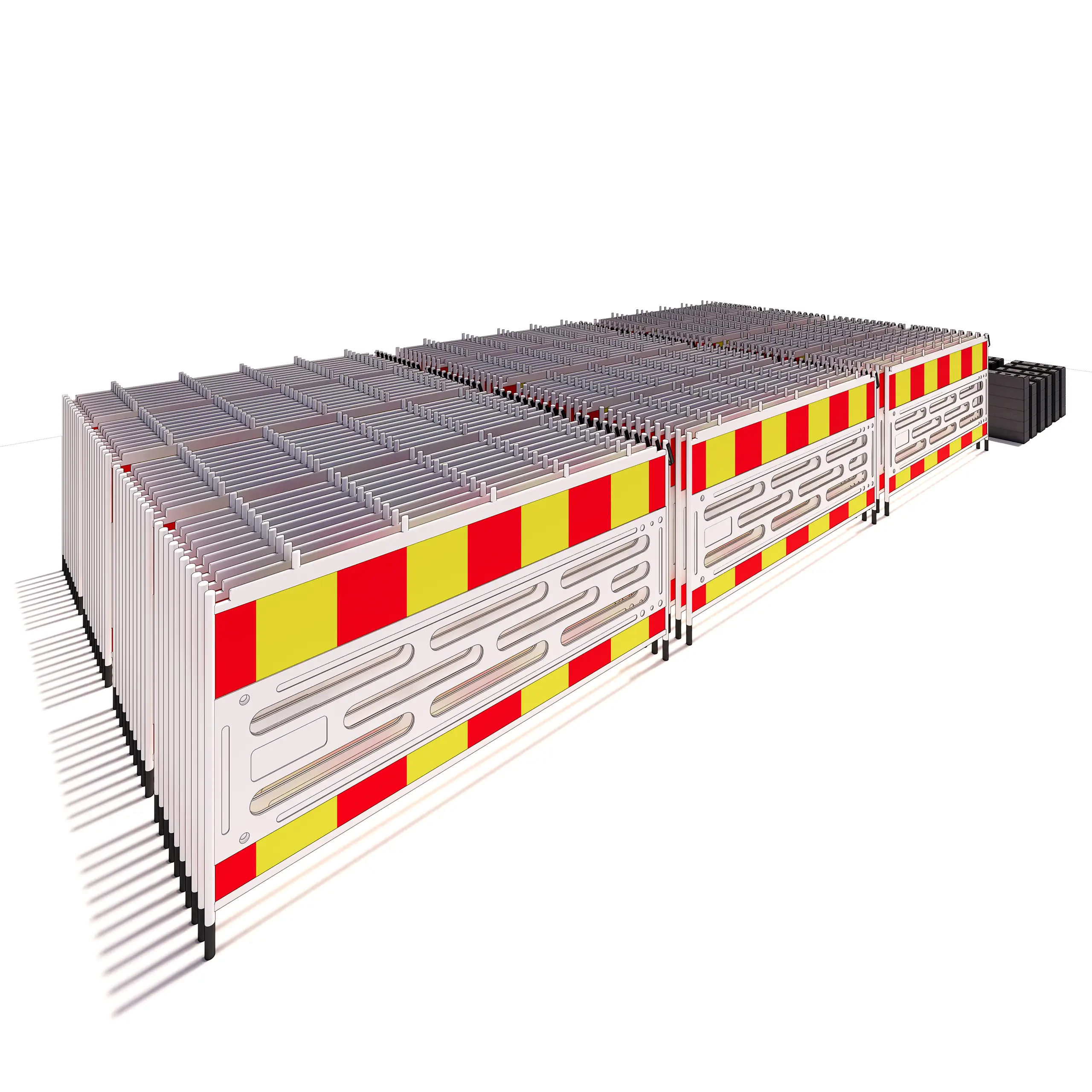252m Sperregjerder plast med refleks